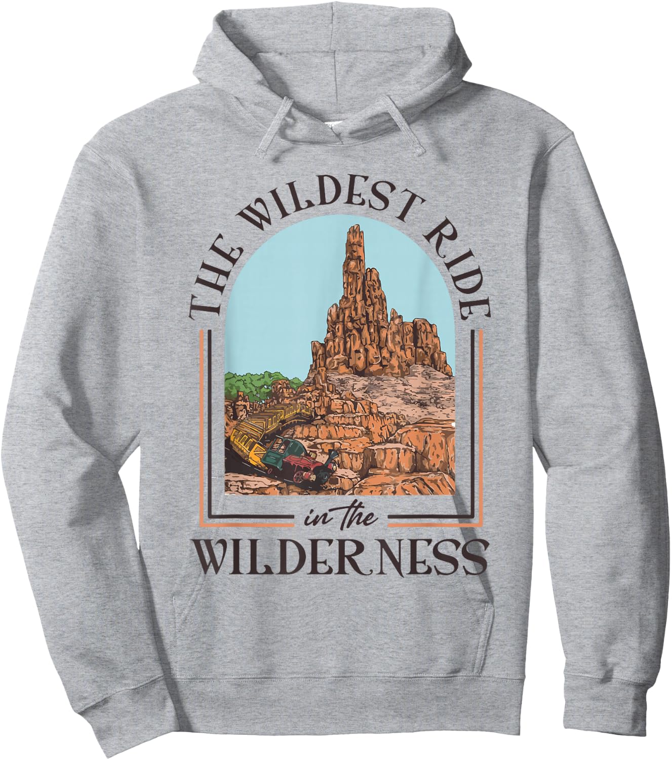 The Wildest Ride In The Wilderness Shirt Grey Cotton Small Classic Fit Short Sleeve Hoodie - Hoodie | Ash
