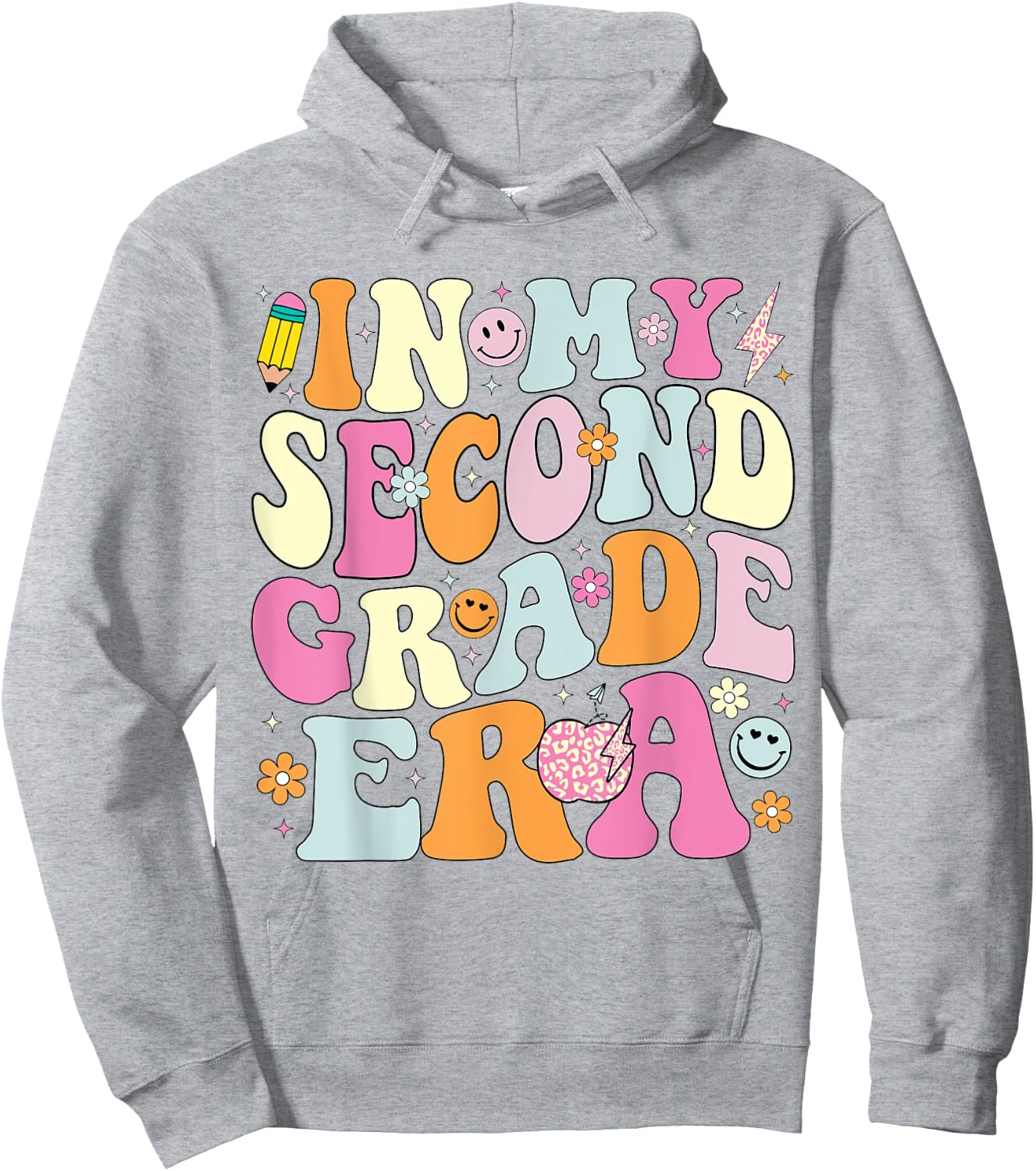 In My Second Grade Era 2nd Grade Girl Teacher Back to School Hoodie - Hoodie | Ash