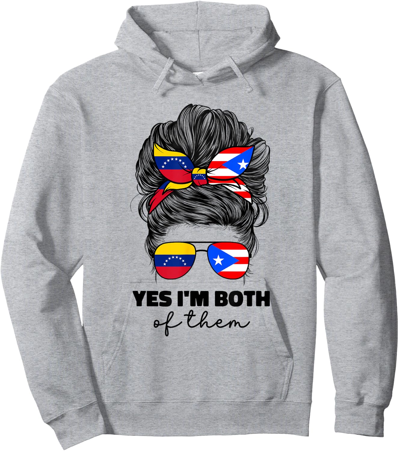 Venezuelan And Puerto Rican Rico Venezuela Flag Girl Women Hoodie - Hoodie | Ash