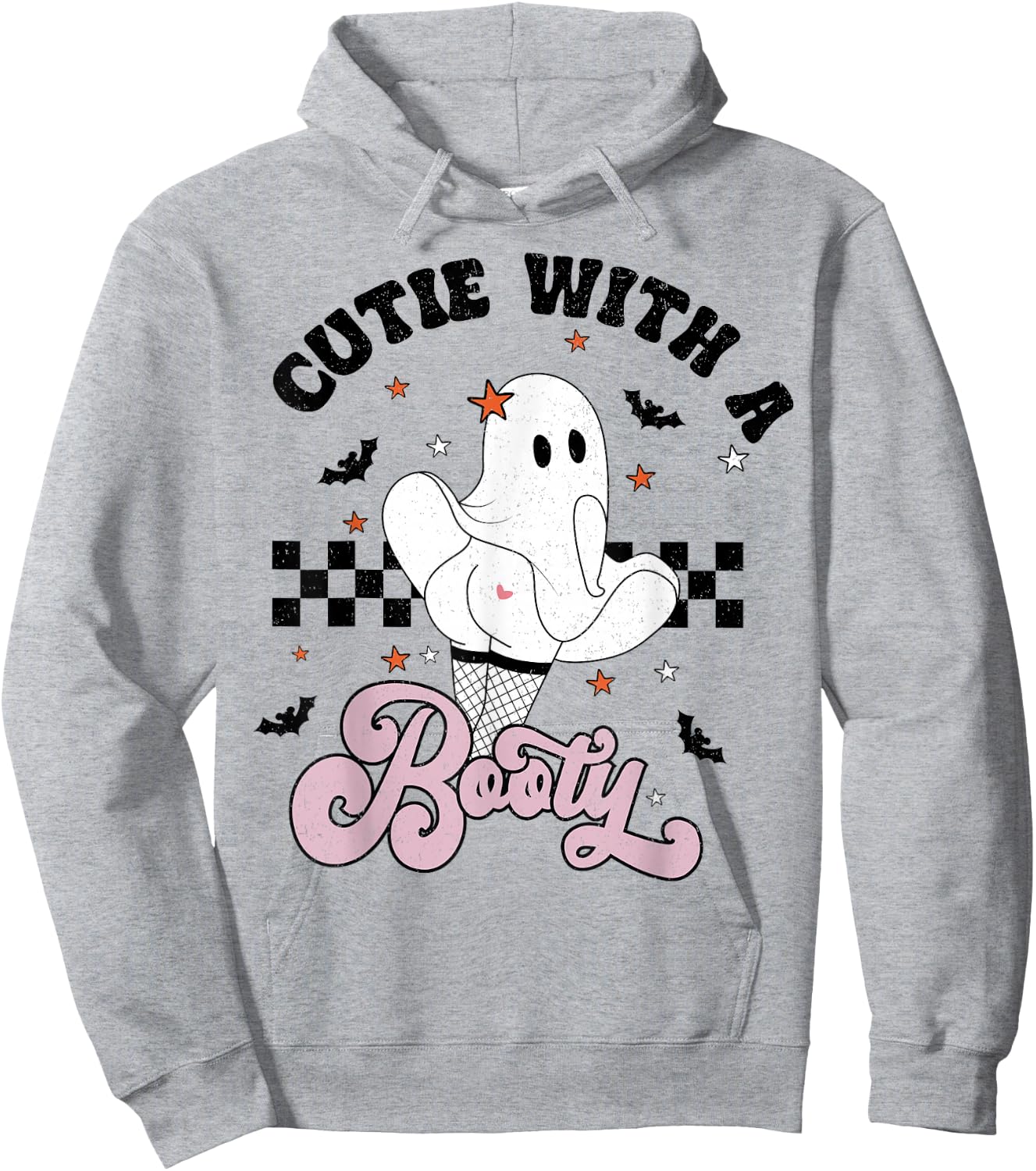 Cutie With A Booty Funny Halloween Costume Ghost Men Women Hoodie - Hoodie | Ash