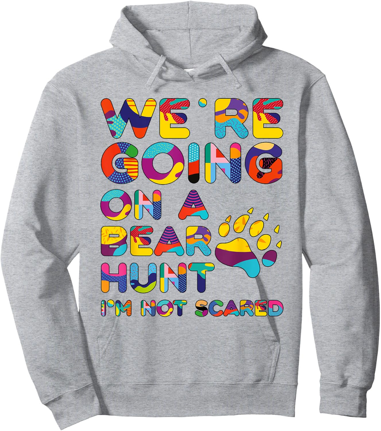 Cool going on a bear hunt I'm not scared for kids Hoodie - Hoodie | Ash
