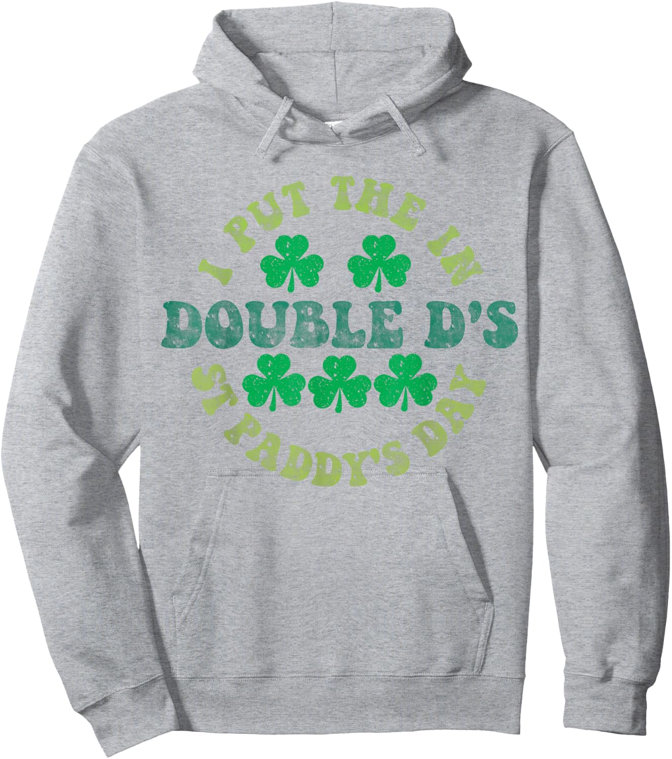 I Put The Double D In Paddys Women's St Patricks Day Boobs Hoodie - Hoodie | Ash