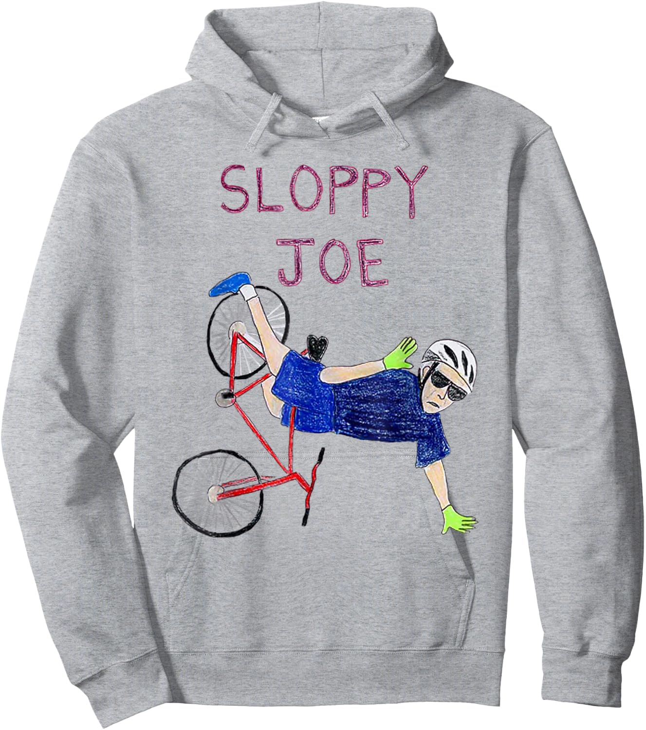 Sloppy Joe Running The Country Is Like Riding A Bike Hoodie - Hoodie | Ash