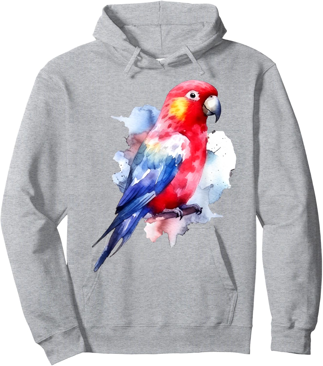 Rosella Parrot Birds Lover Design Hoodie - Hoodie | Ash