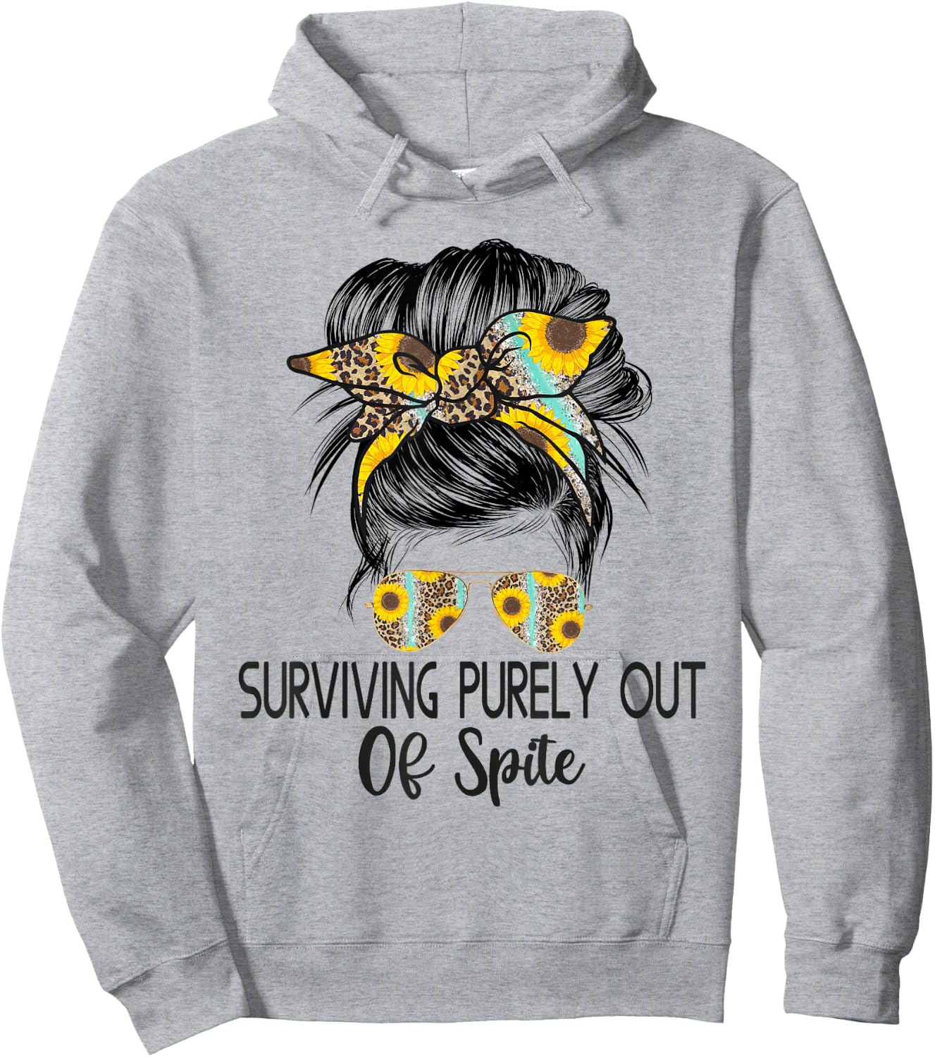 Surviving Purely Out Of Spite A Humorous Funny Joke Hoodie - Hoodie | Ash
