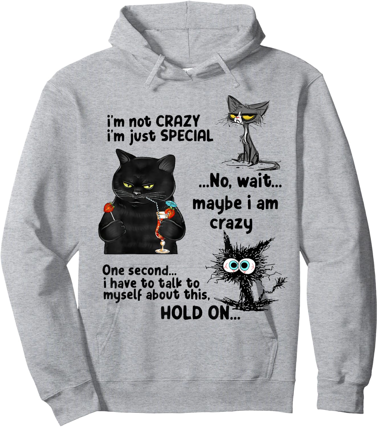 I'm Not Crazy I'm Just Special Wait Maybe I'm Crazy Hoodie - Hoodie | Ash