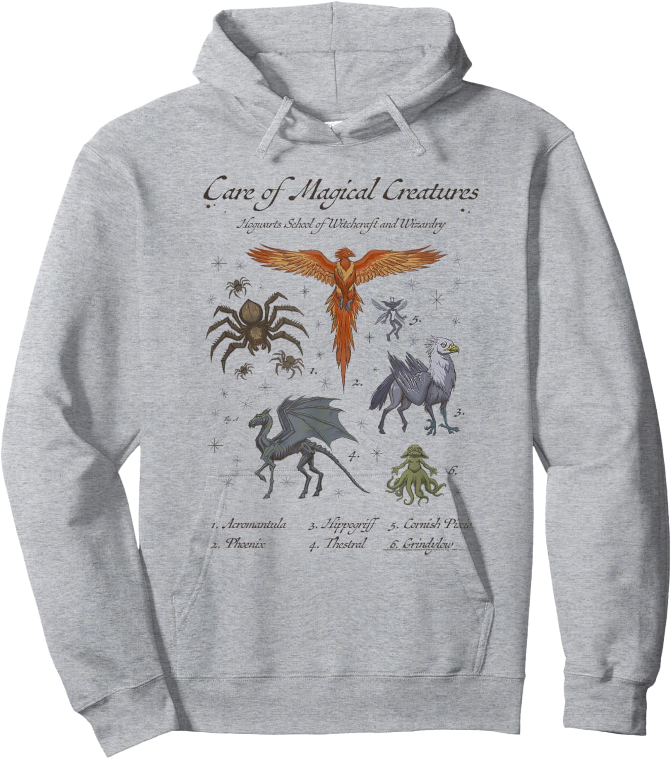 Harry Potter Care of Magical Creatures Hogwarts School Hoodie - Hoodie | Ash