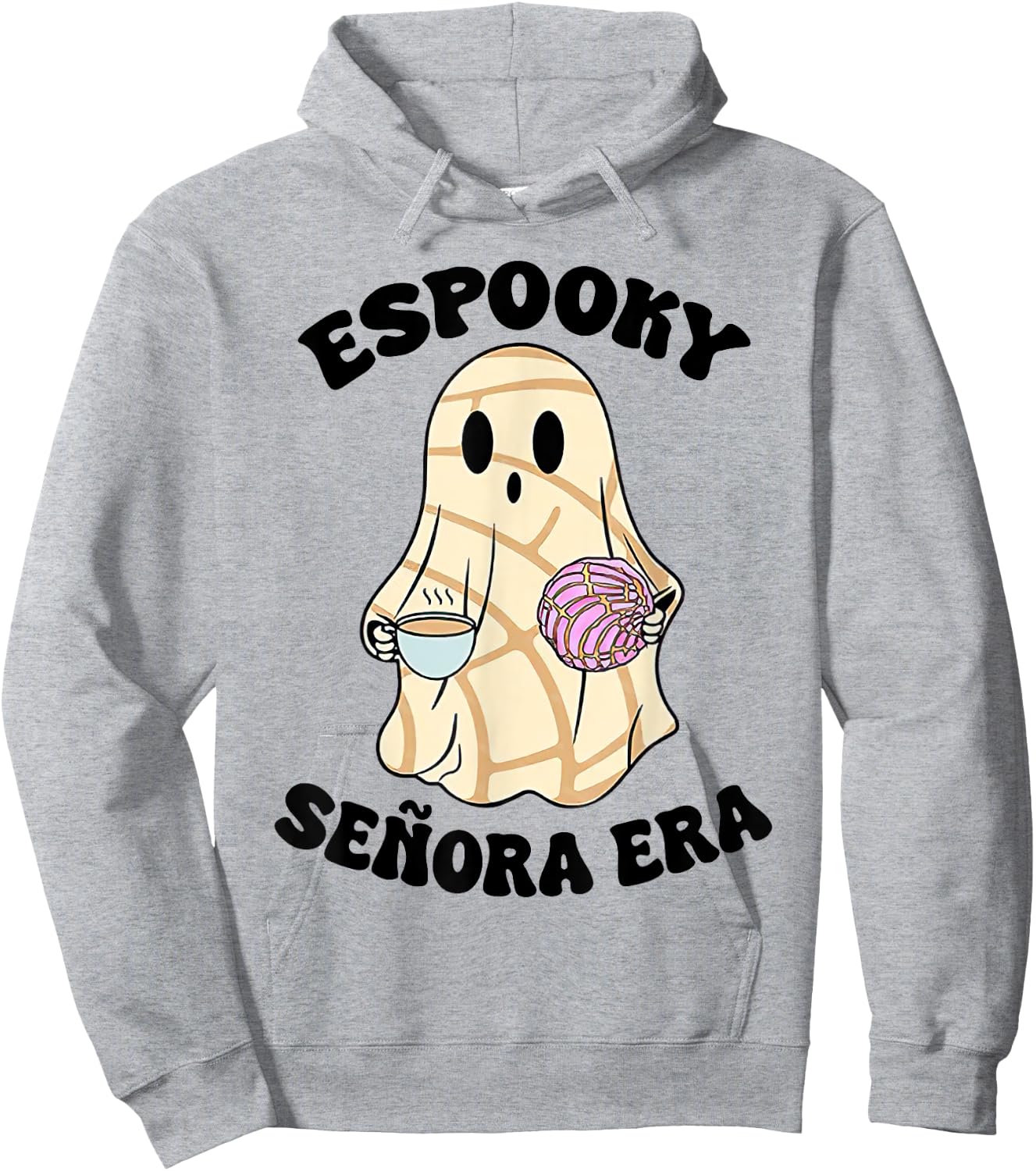 Espooky Senora Era Funny Ghost Mexican Spanish Halloween Hoodie - Hoodie | Ash