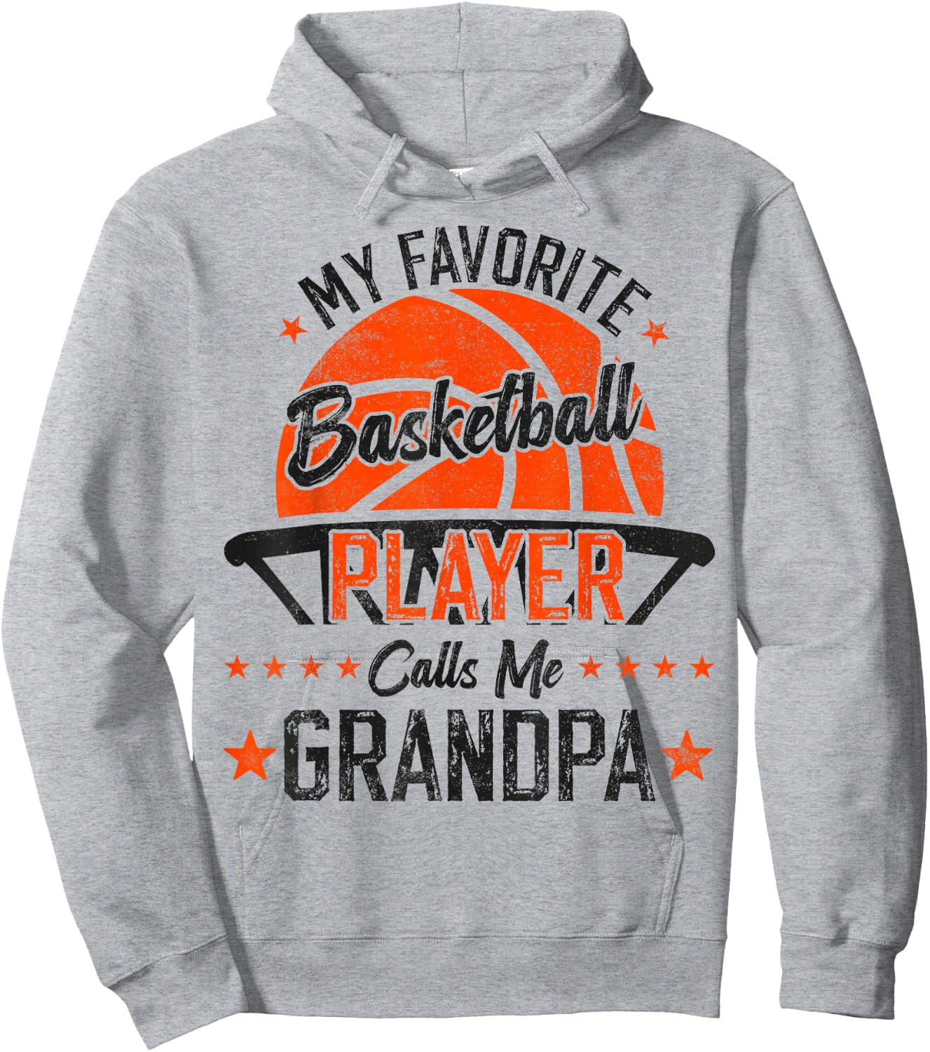 my favorite Basketball player calls me grandpa funny grandpa Hoodie - Hoodie | Ash