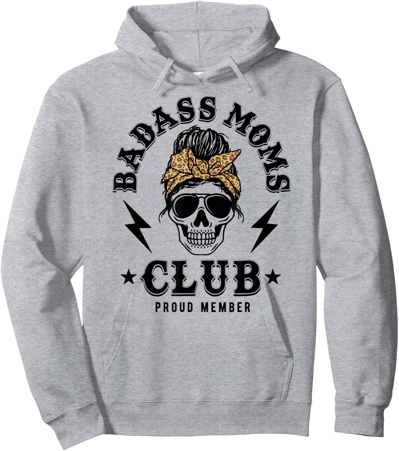 Badass Moms Club Hoodie - Hoodie | Ash