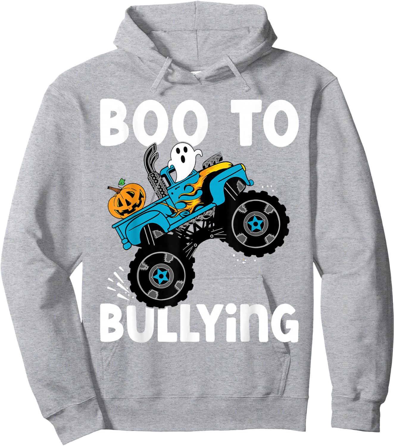 Boo Too Bullying Unity Day Halloween Orange Kids Men Women Hoodie - Hoodie | Ash