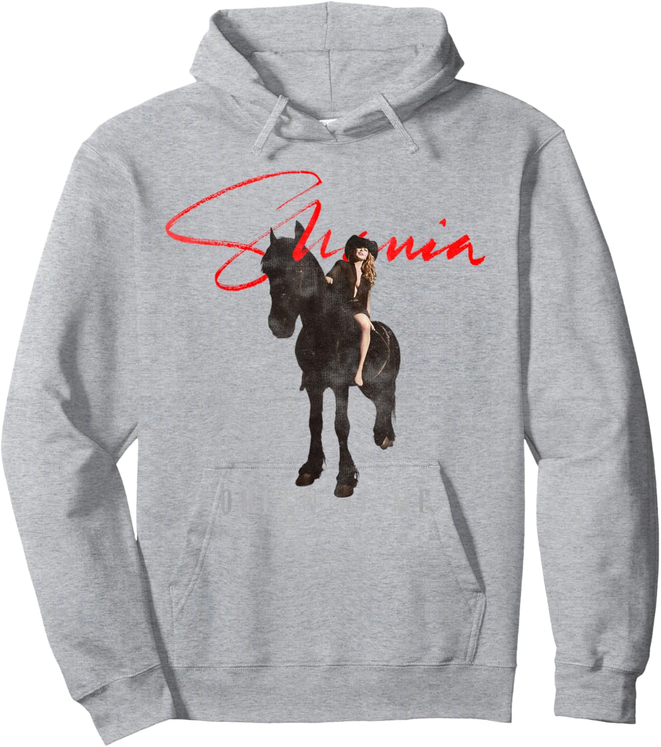Official Shania Twain Queen of Me Horseback White Hoodie - Hoodie | Ash