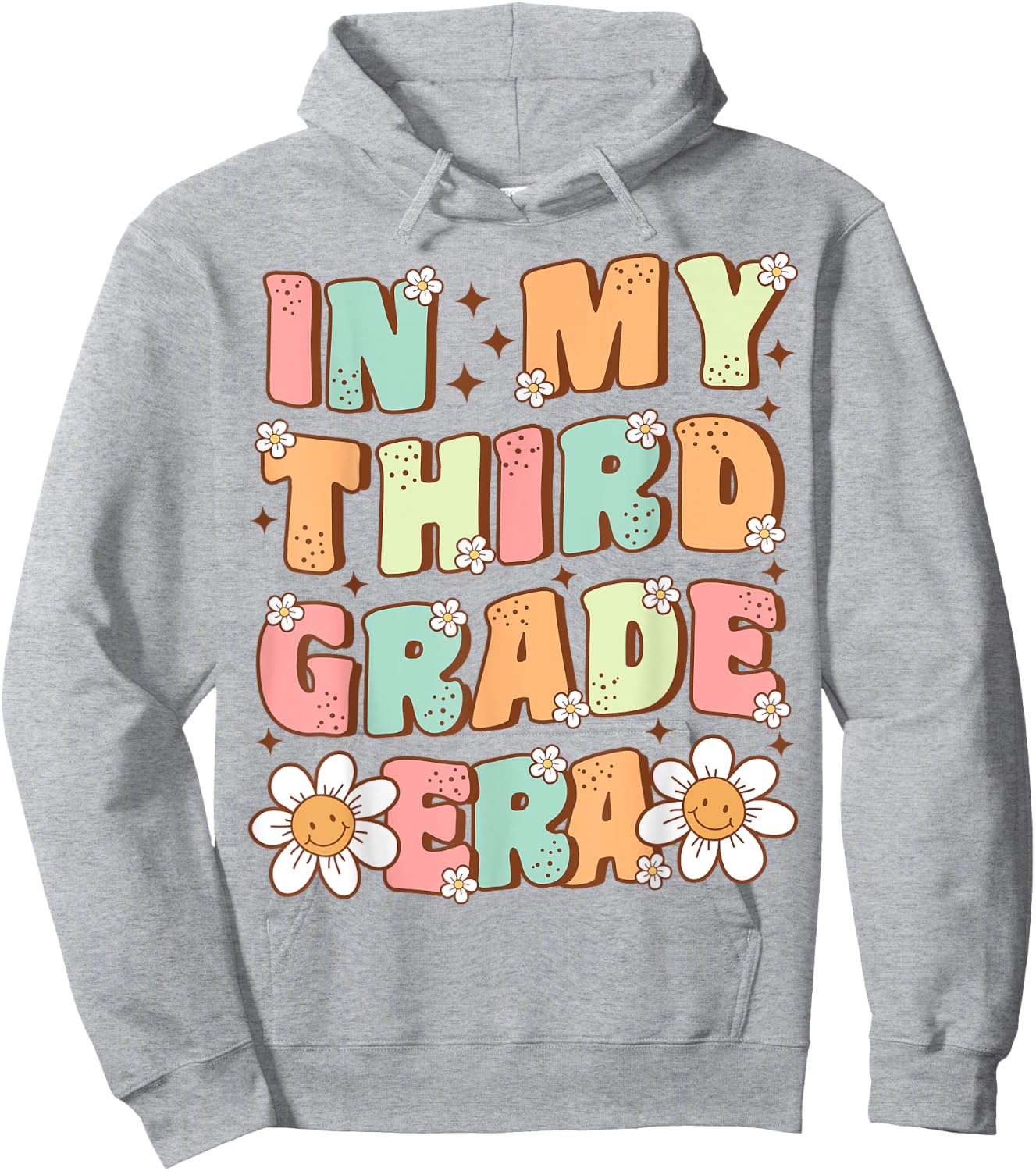 In My Third Grade Era Cute Groovy 3rd Grade Back to School Hoodie - Hoodie | Ash