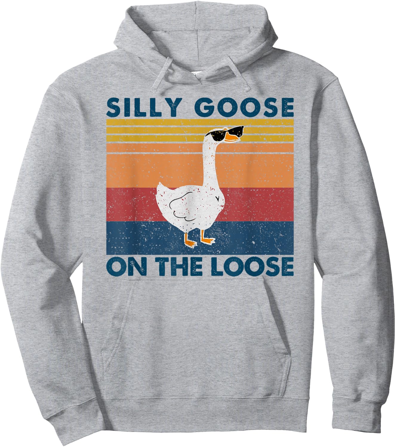 Silly Goose Shirt, Graphic Men, Funny Shirts Hoodie - Hoodie | Ash