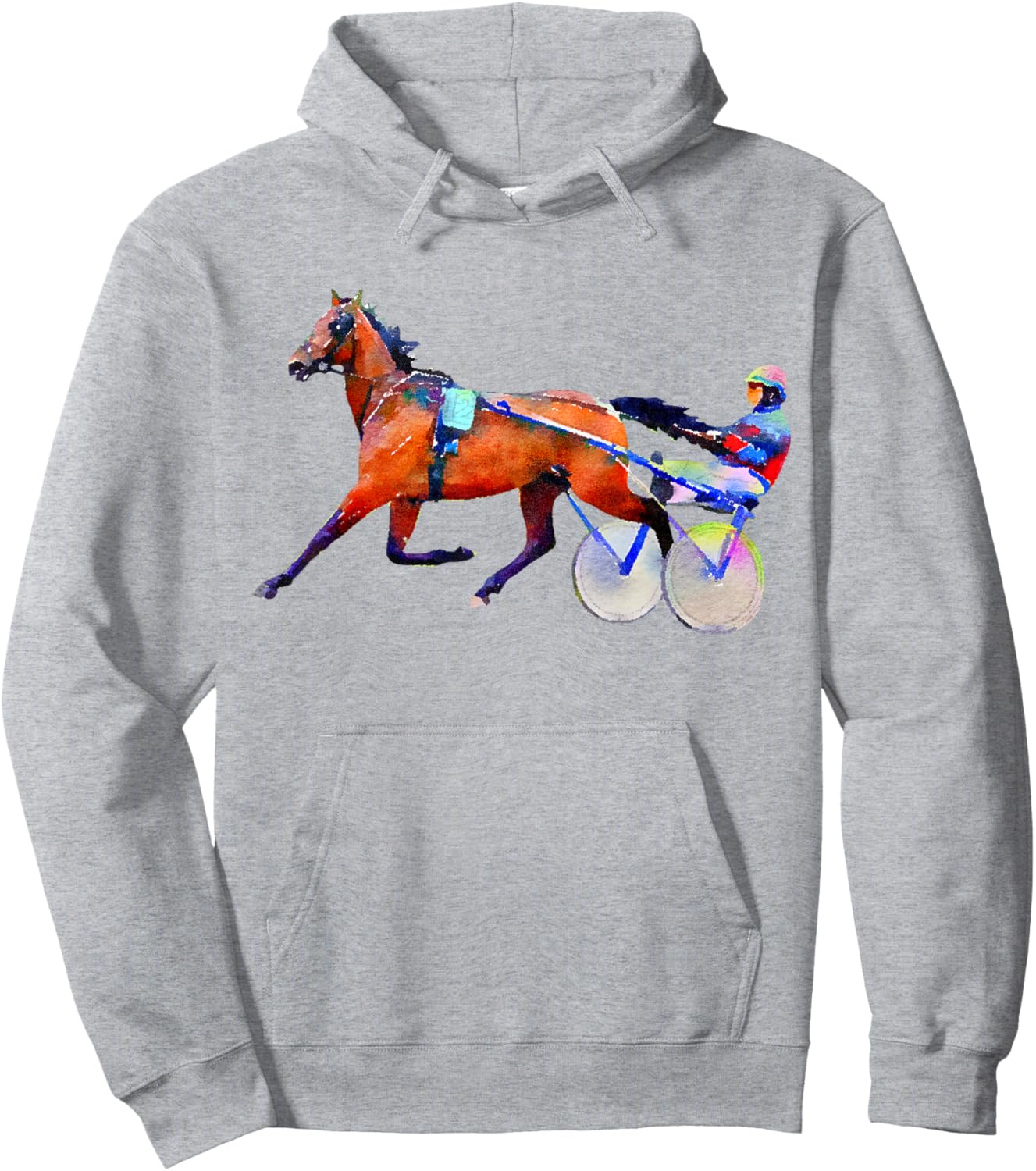 Sports Horse Race Harness Racing Hoodie - Hoodie | Ash