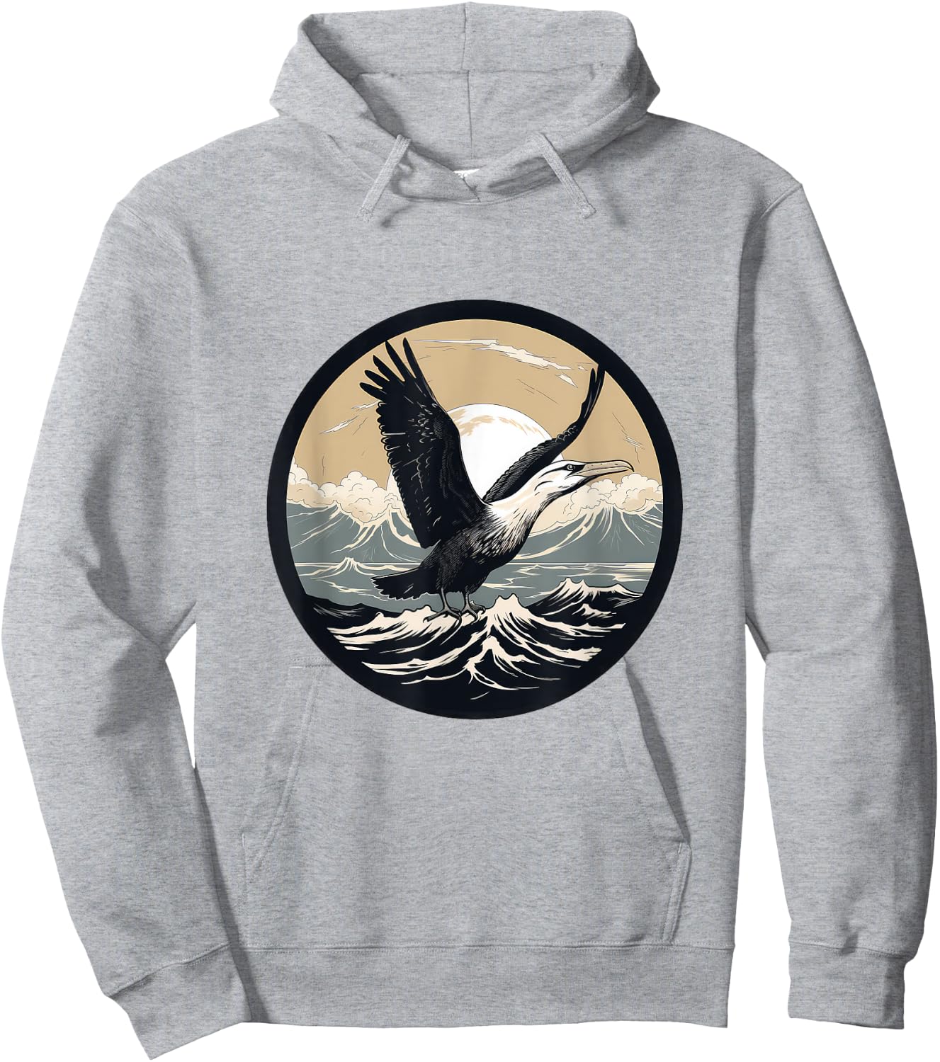 Albatross Bird Hoodie - Hoodie | Ash