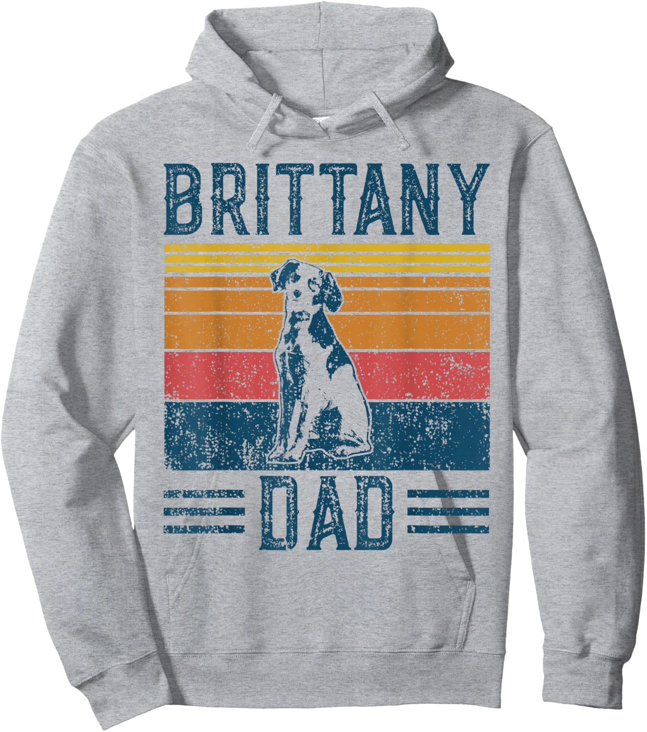 Dog Brittany Dad - Vintage Brittany Dad Women Hoodie - Hoodie | Ash