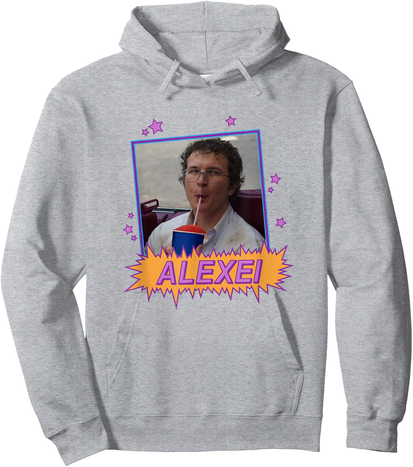 Stranger Things Alexei Slurping On A Slushie Funny Shot Hoodie - Hoodie | Ash