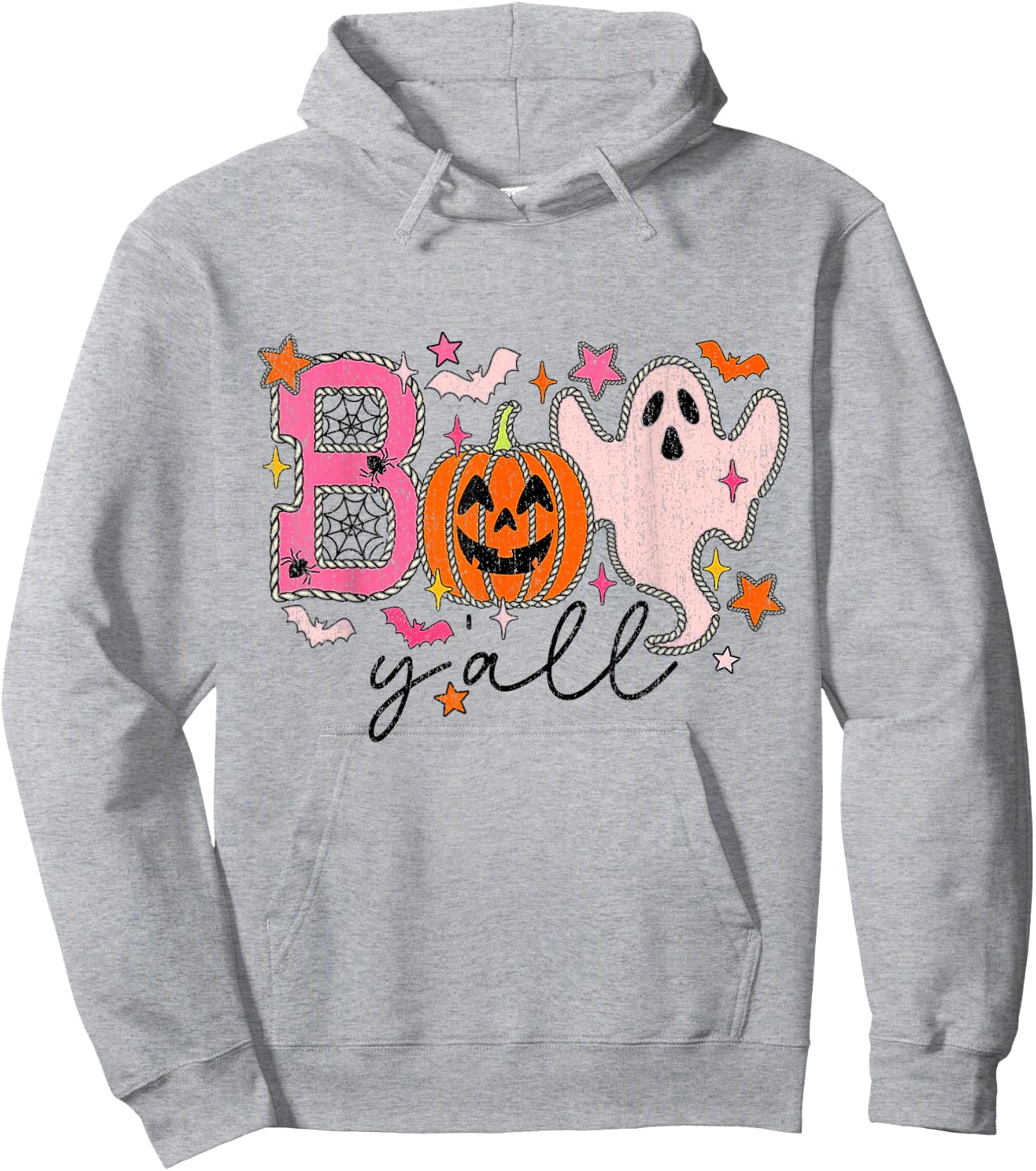 Boo Yall Boo Yall Halloween Family Halloween Matc Hoodie - Hoodie | Ash