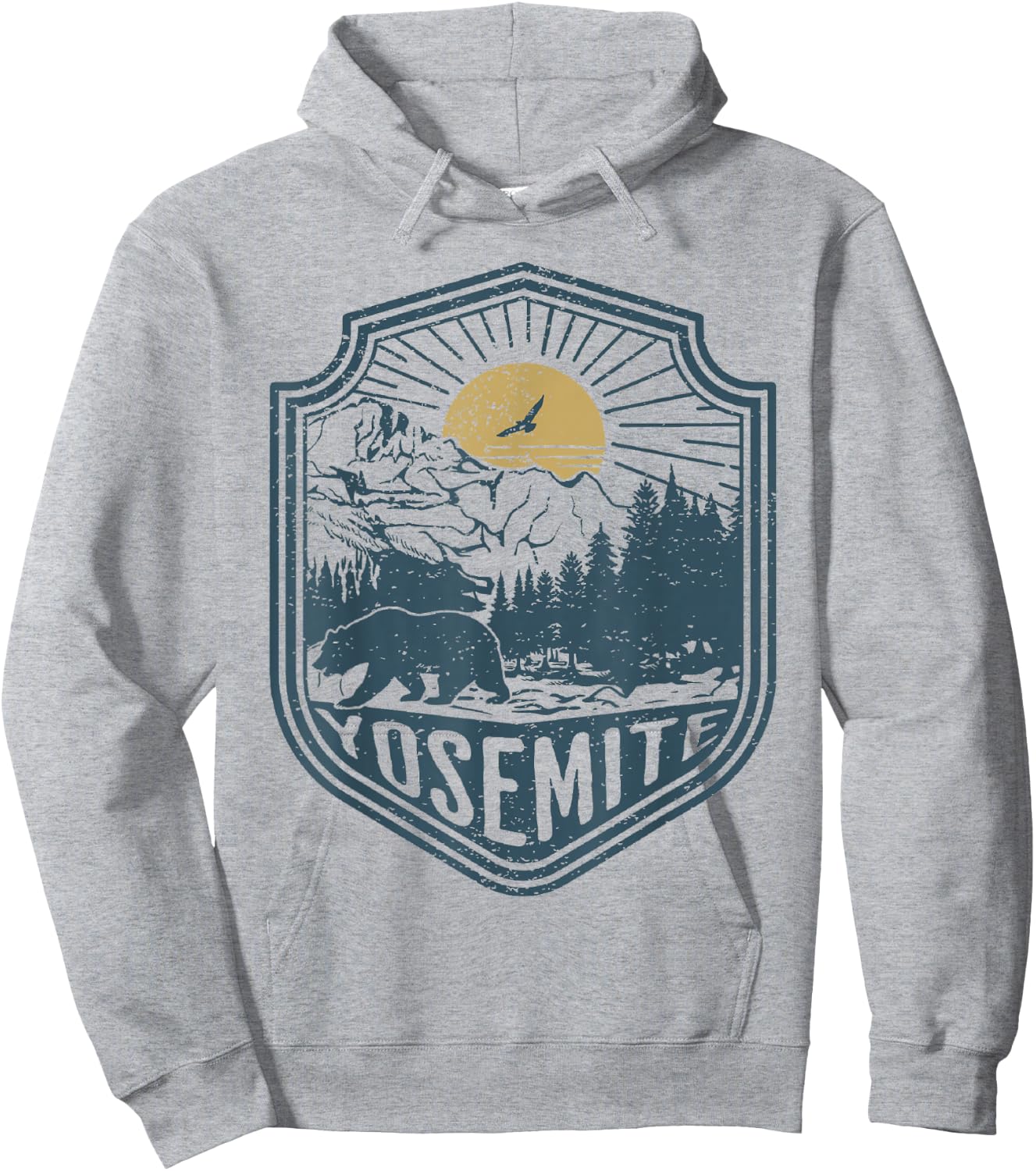 Yosemite National Park Hoodie - Hoodie | Ash