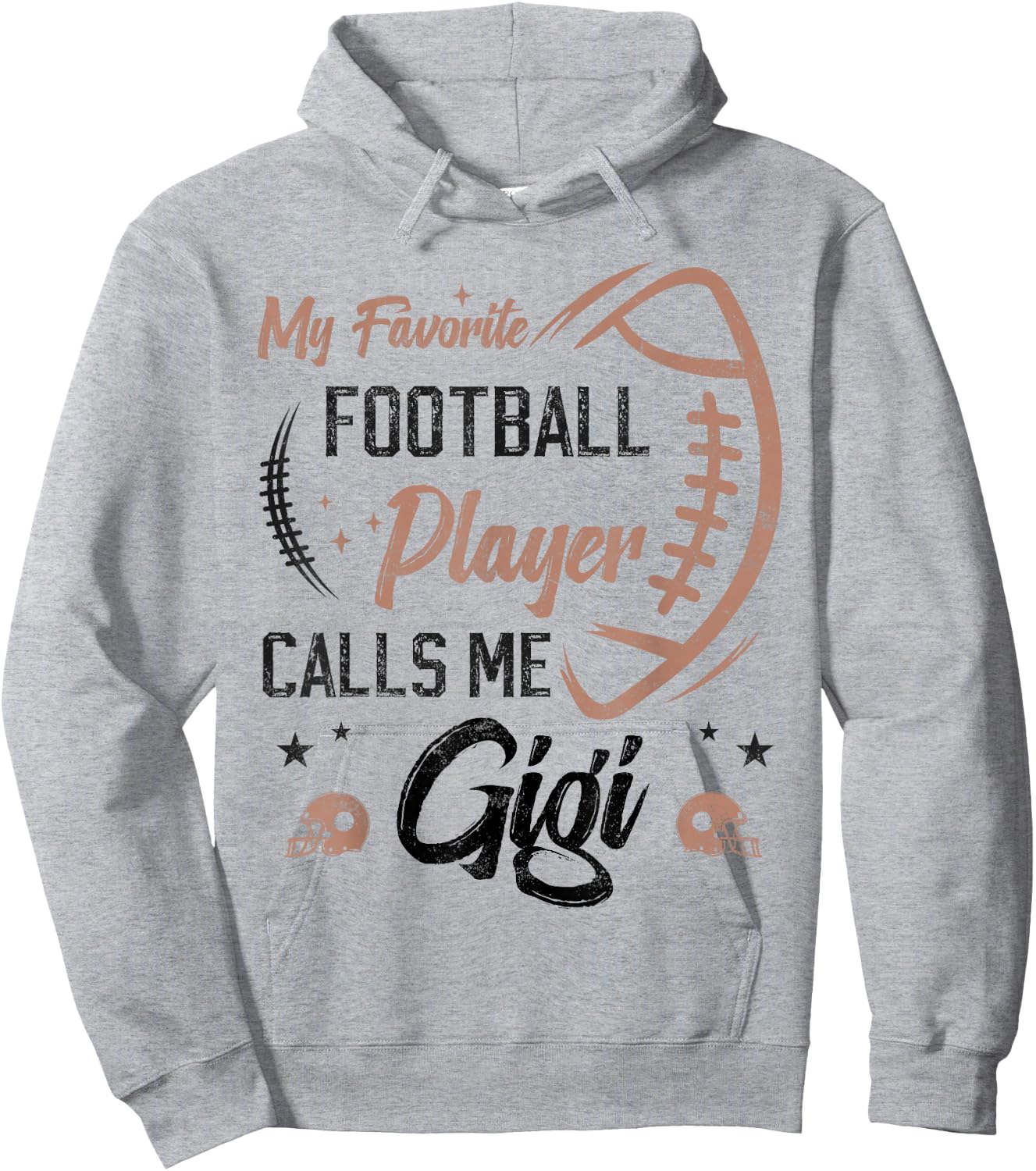 my favorite Football player calls me gigi funny grandma Hoodie - Hoodie | Ash