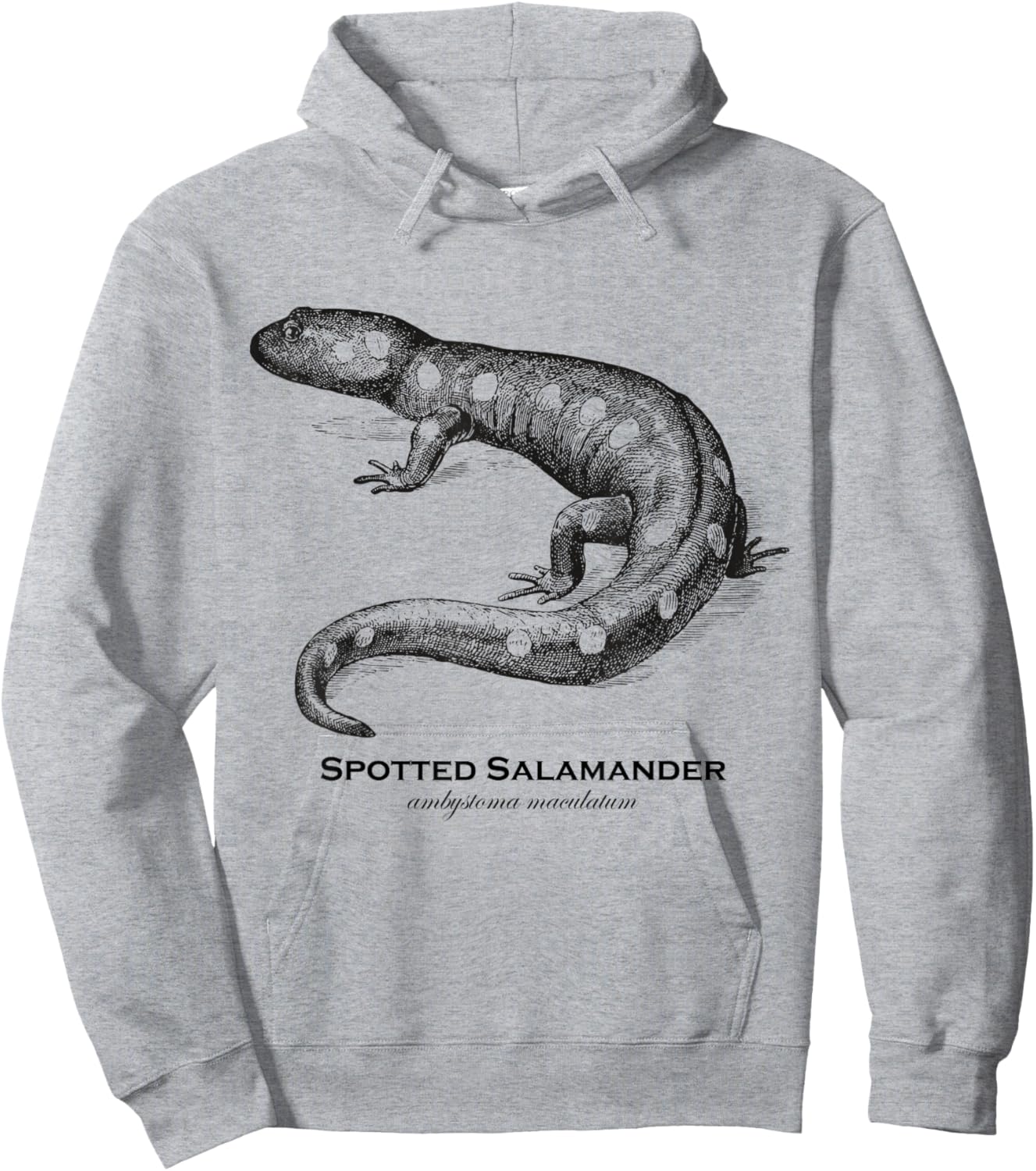 Vintage Animal Retro Wildlife Spotted Salamander Hoodie - Hoodie | Ash