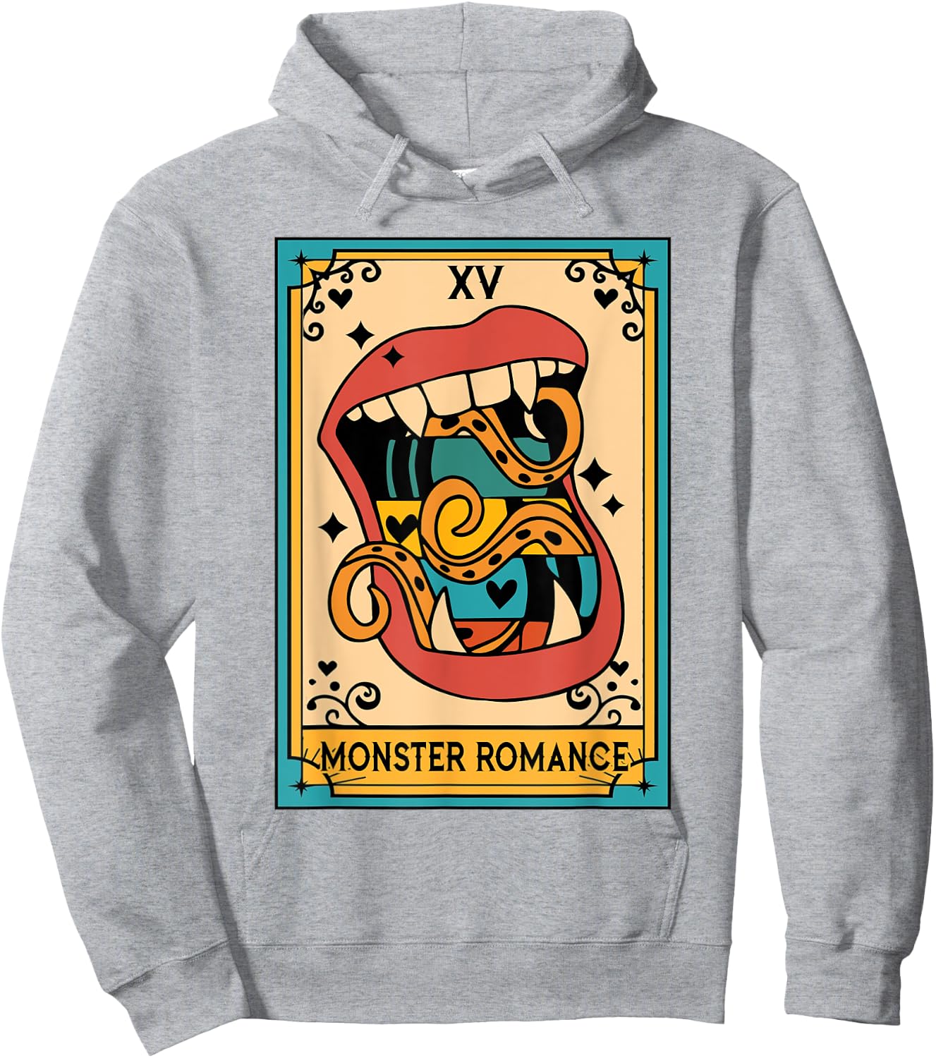 Smut Reader Spicy Book Lover The Monster Romance Tarot Card Hoodie - Hoodie | Ash