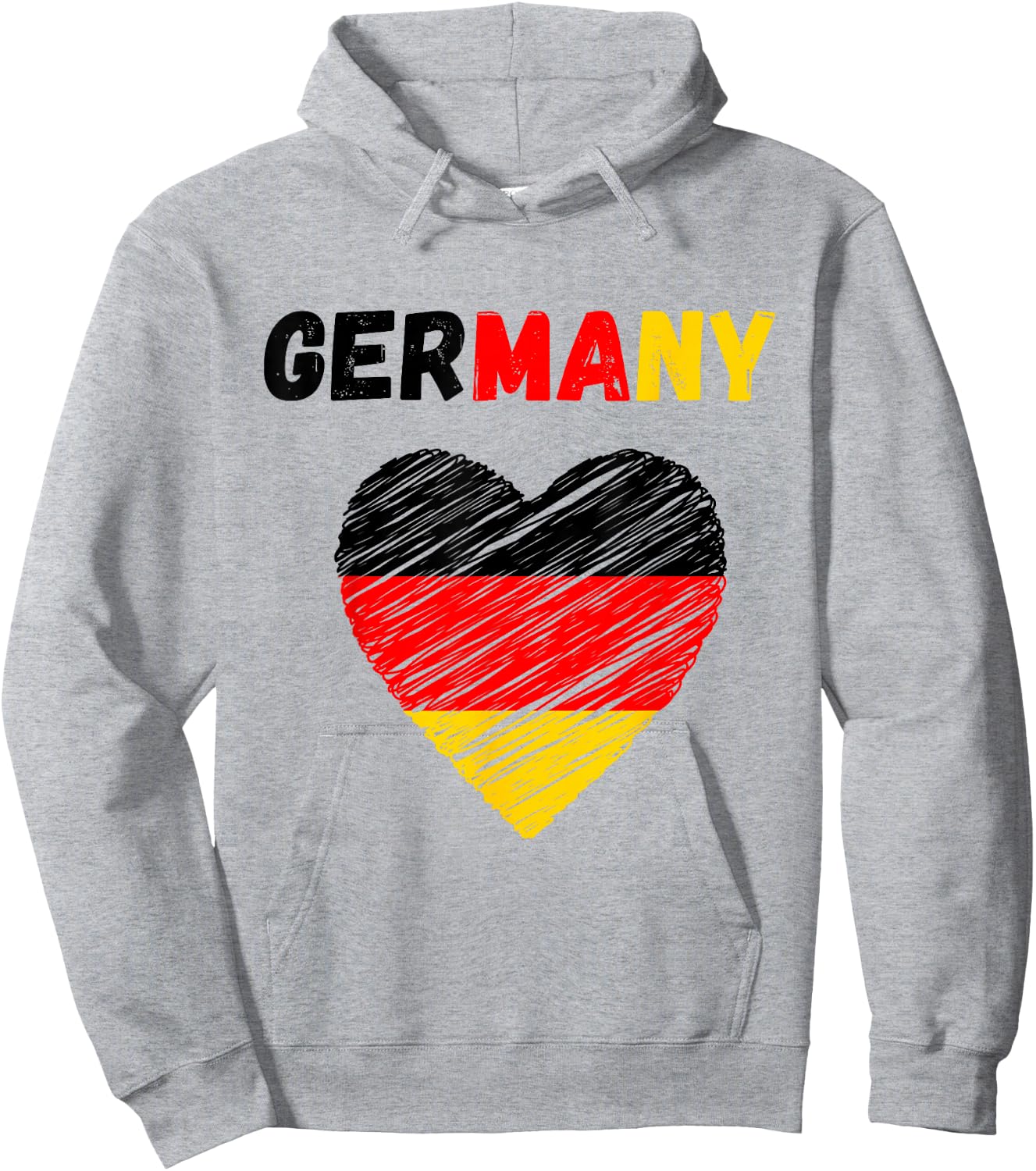 Germany Flag Holiday Germany Heart German Flag Hoodie - Hoodie | Ash