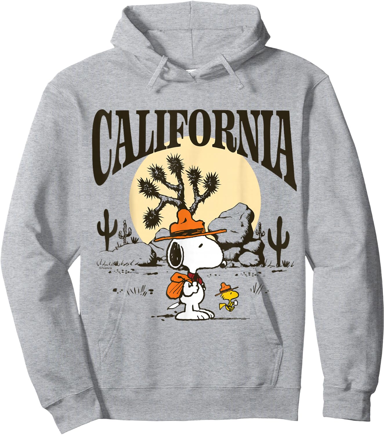 Peanuts - Snoopy Beagle Scout California Hoodie - Hoodie | Ash