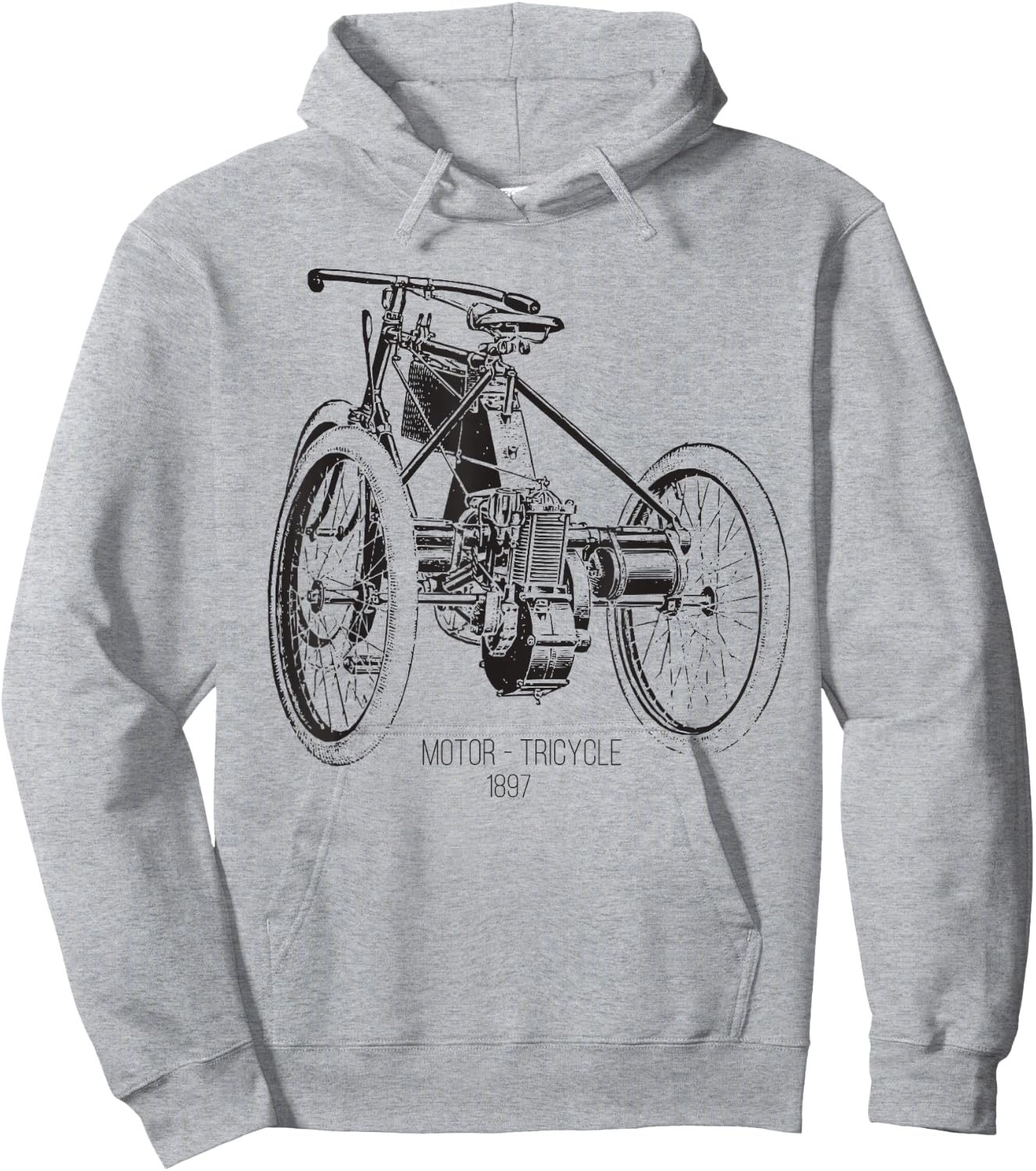 Tricycle E-Bike Electric Trike Hoodie - Hoodie | Ash