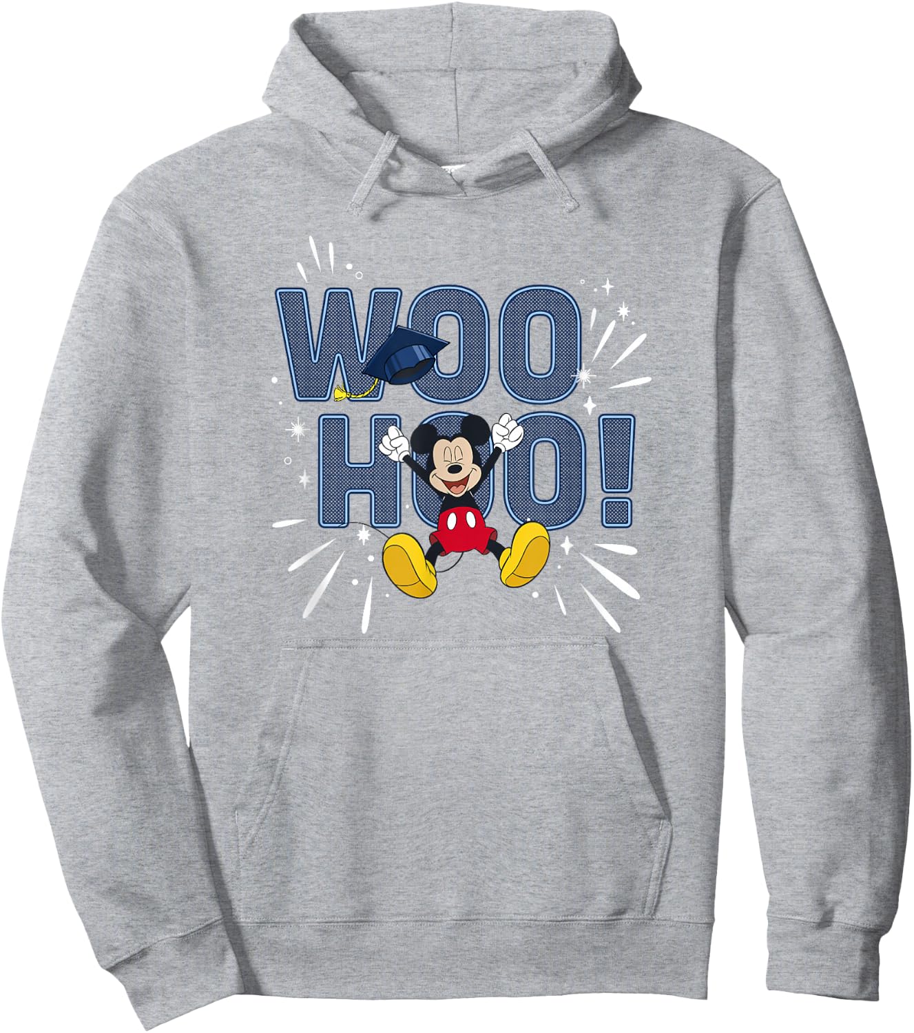 Disney Mickey Mouse Graduation Celebration Woo Hoo! Hoodie - Hoodie | Ash