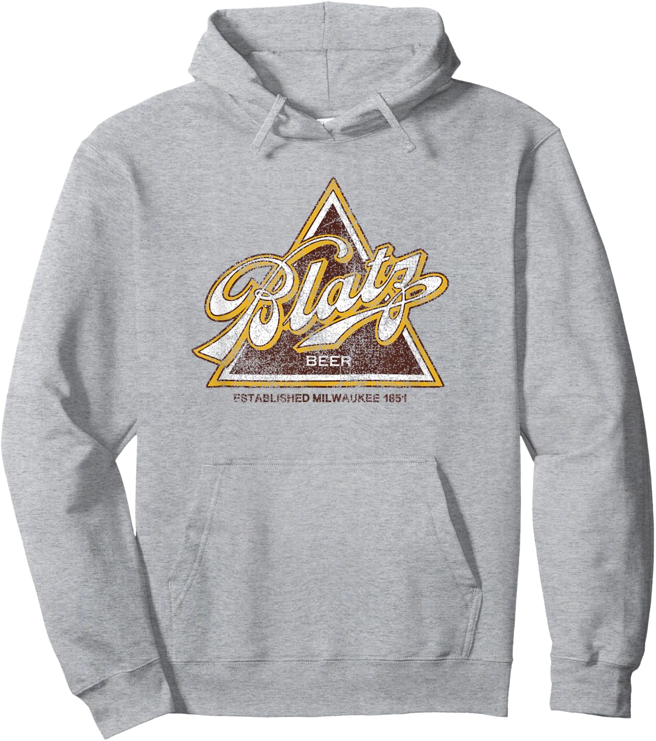Blatz Beer Vintage Style - Logo Hoodie - Hoodie | Ash