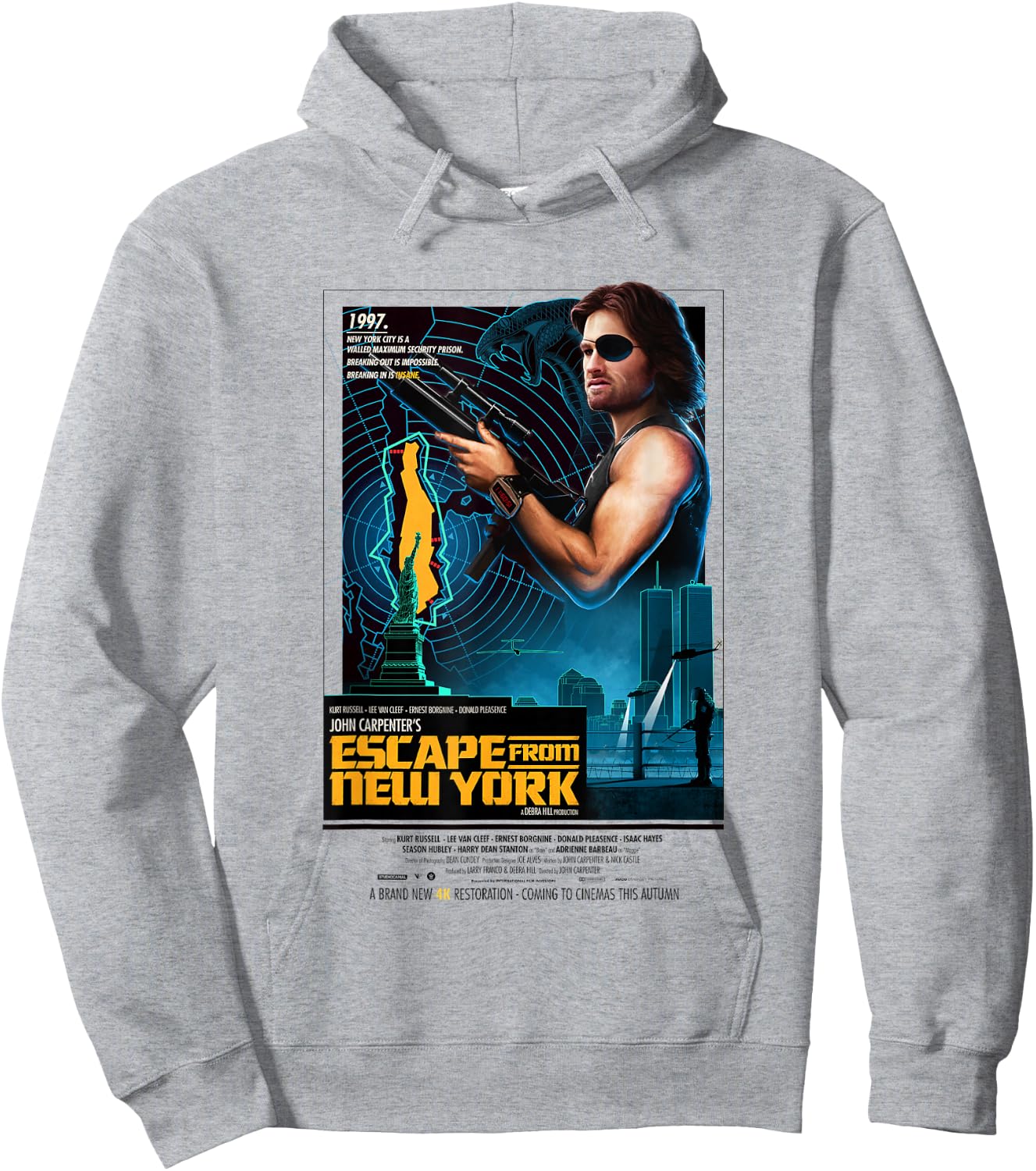Escape from New York Snake Breaking in is Insane Hoodie - Hoodie | Ash