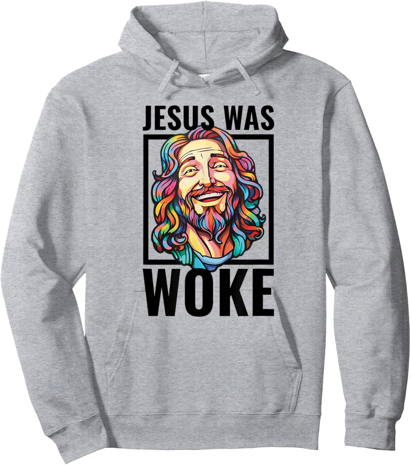 Jesus Was Woke Proud Liberal Christian Woke Democrat Hoodie - Hoodie | Ash