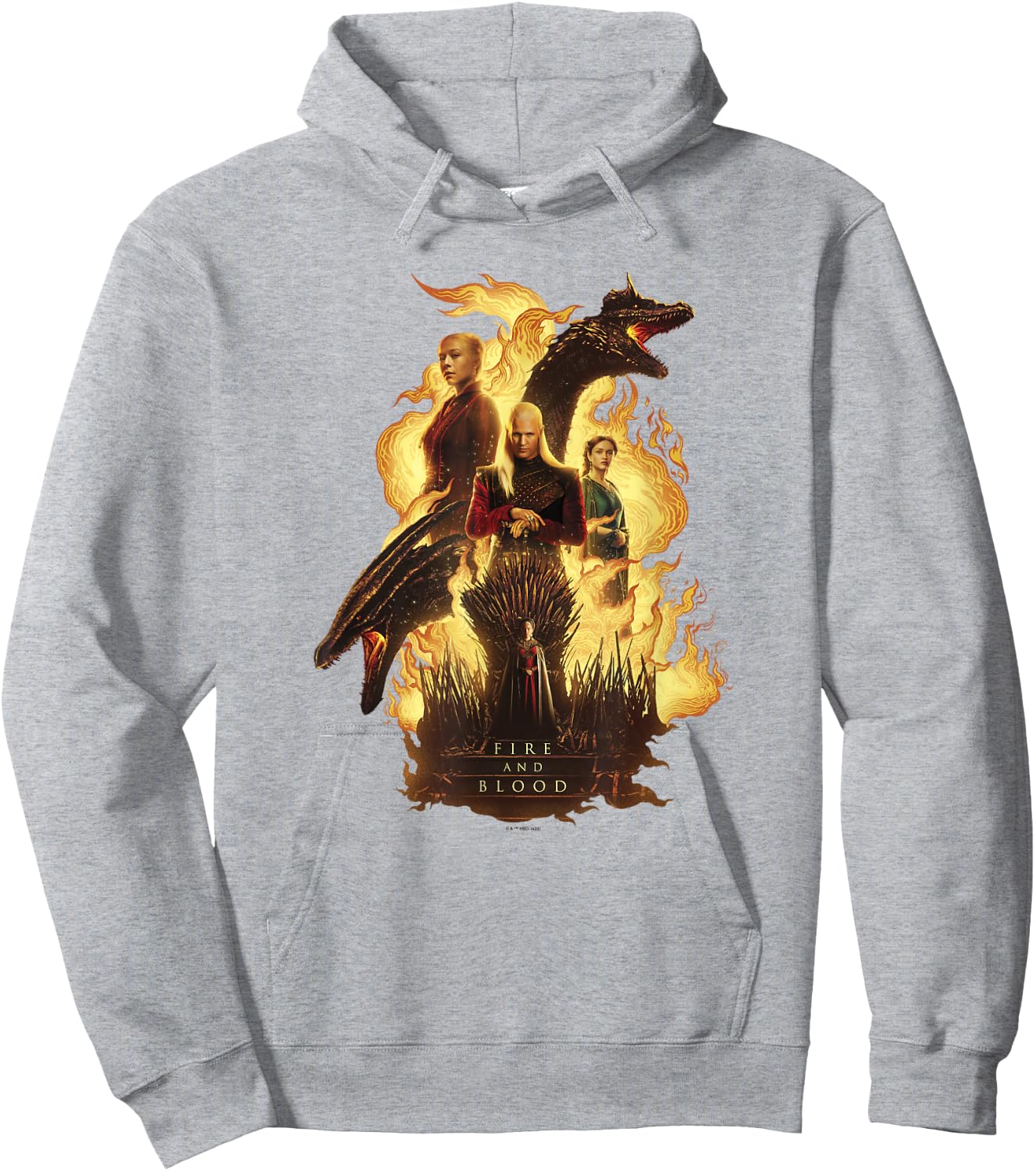 House of the Dragon Daemon Targaryen Rhaenyra Fire and Blood Hoodie - Hoodie | Ash