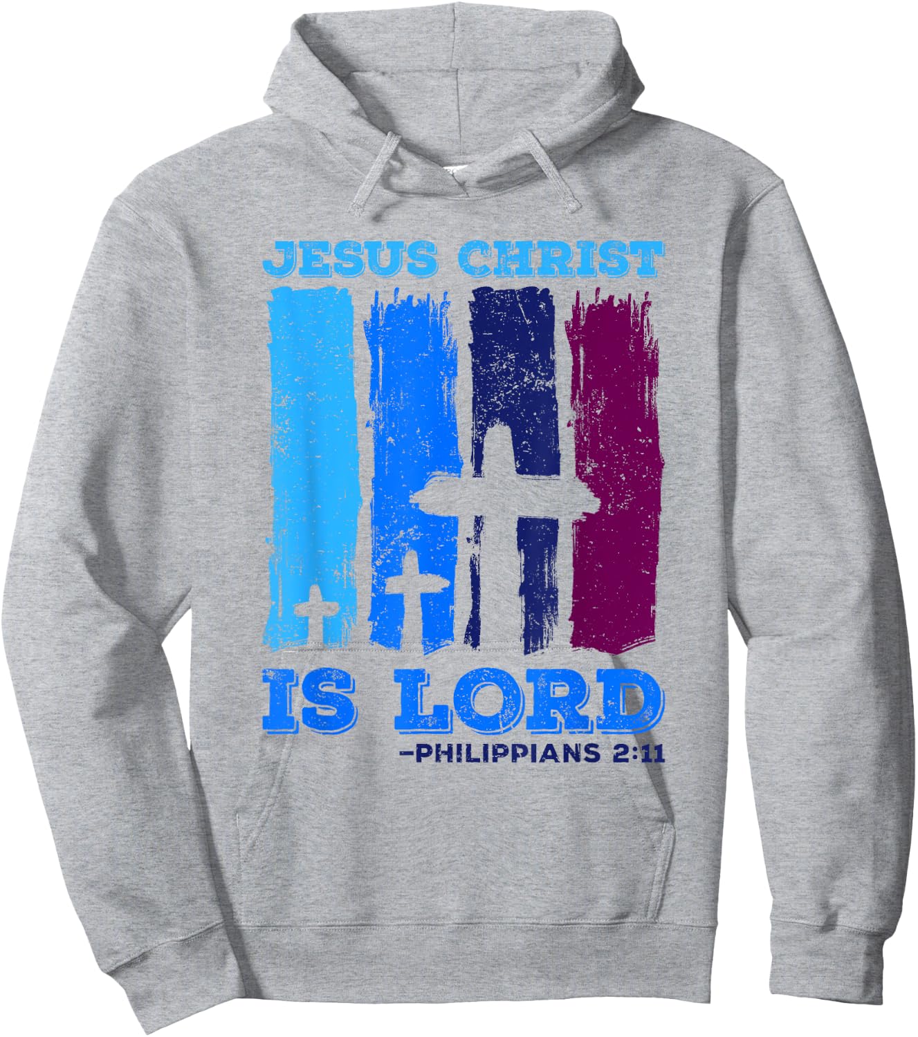 Jesus is Lord Philippians Bible Quote Jesus Christ Hoodie - Hoodie | Ash