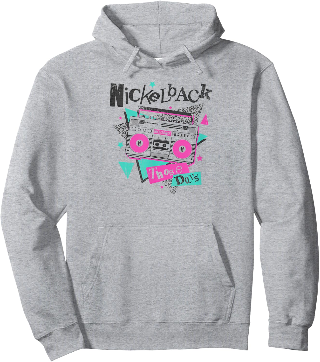 Nickelback Boom Box Those Days Hoodie - Hoodie | Ash