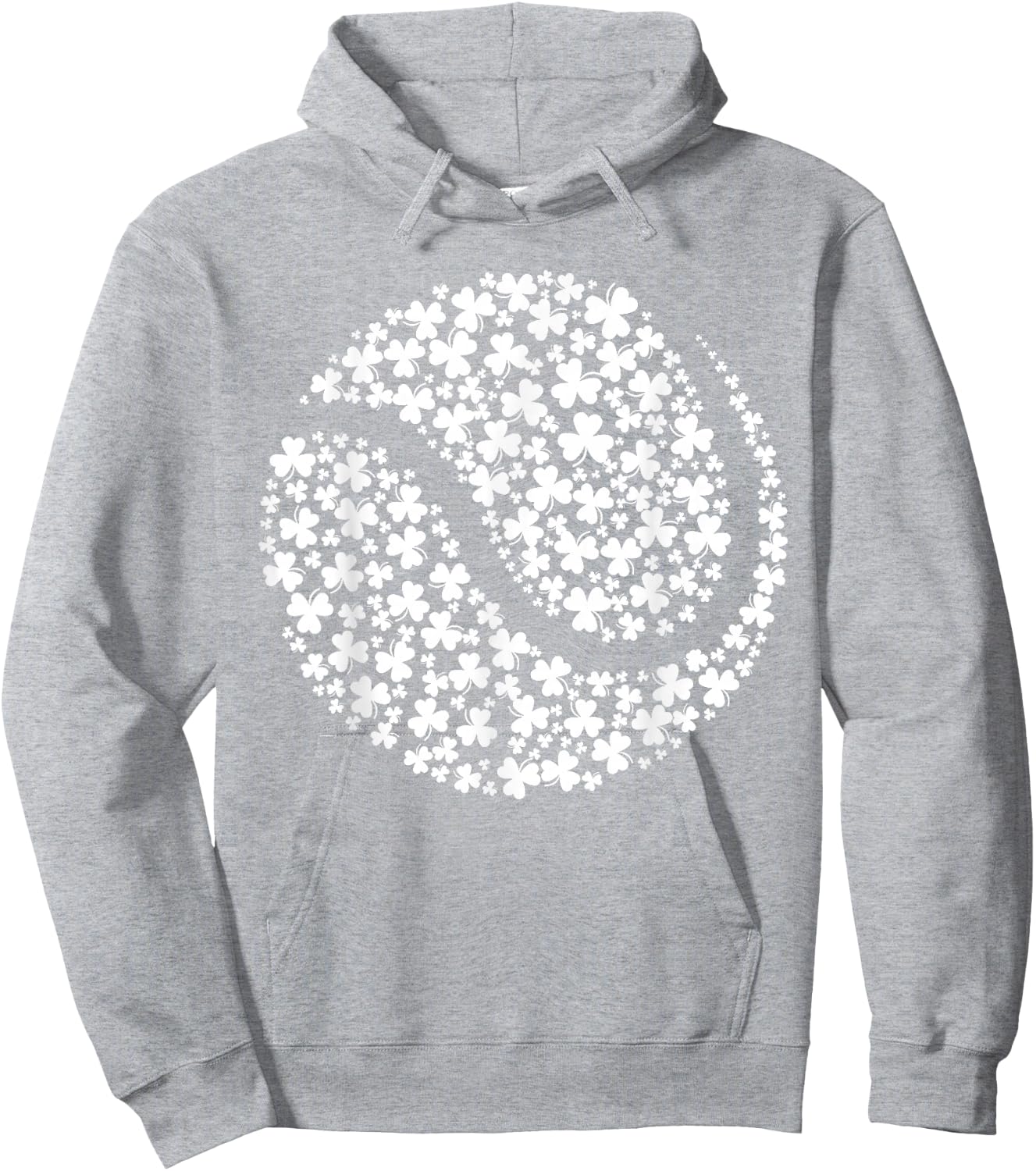 Funny Shamrock Tennis Ball St. Patrick's Day Irish Men Boys Hoodie - Hoodie | Ash