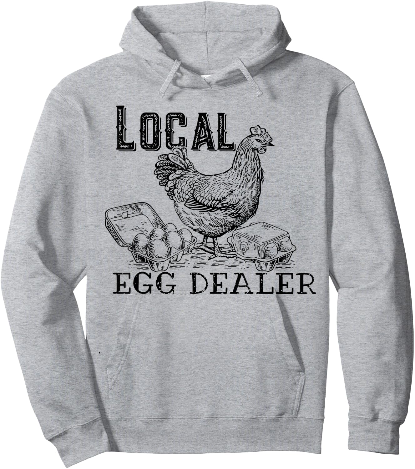 Local Egg Dealer Hoodie - Hoodie | Ash