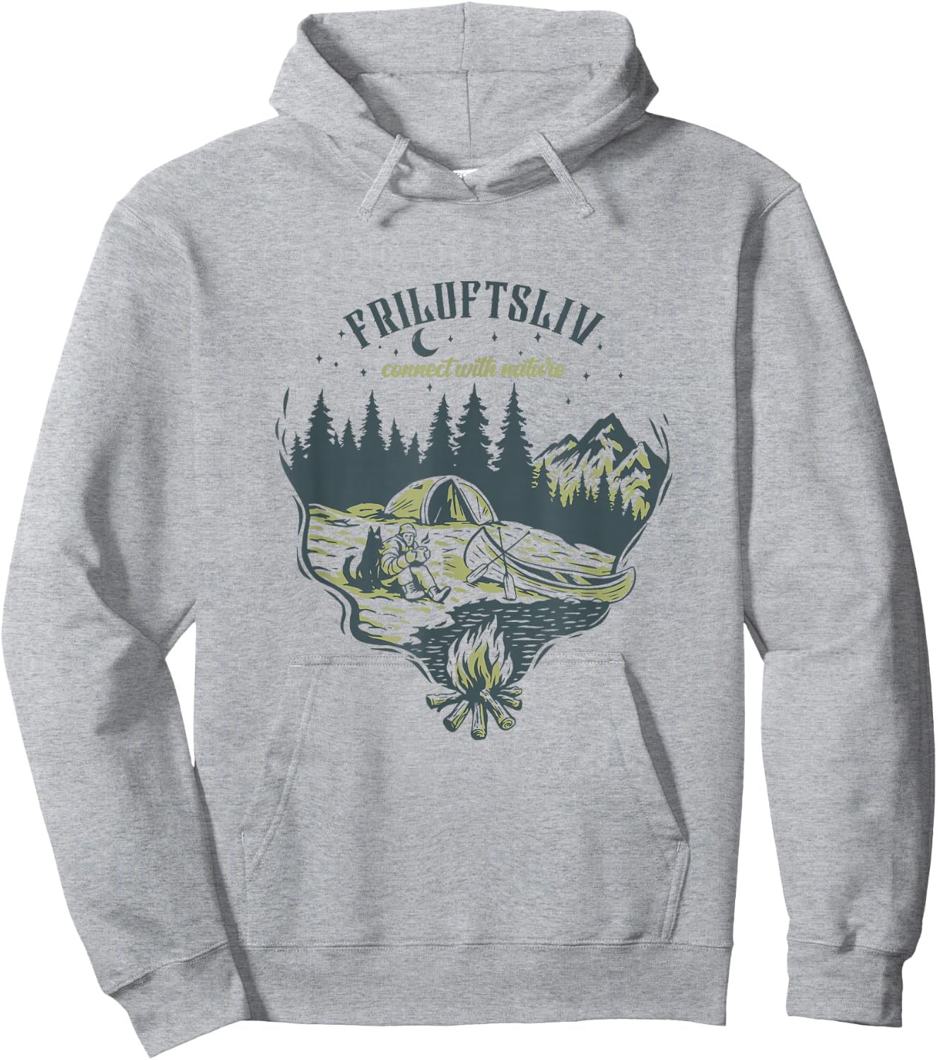 Friluftsliv Connect With Nature Hoodie - Hoodie | Ash