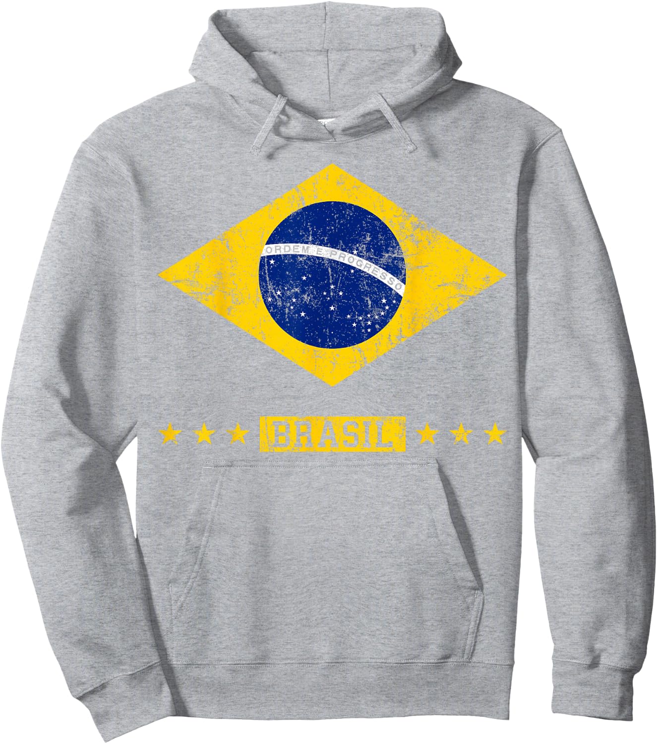 Brazil T Shirt Women Men Kids Brasil Brazilian Flag Green Hoodie - Hoodie | Ash