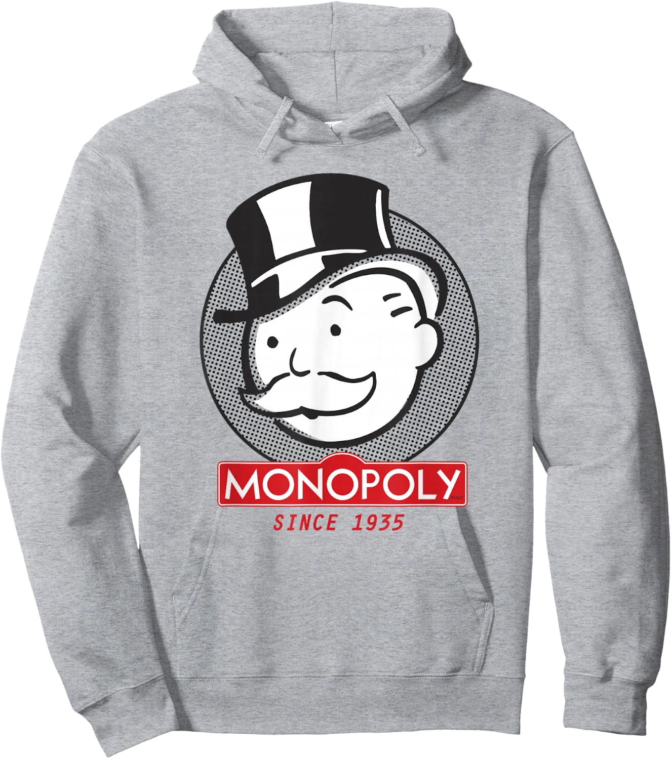 Monopoly Mr. Monopoly Since 1935 Classic Vintage Logo Hoodie - Hoodie | Ash