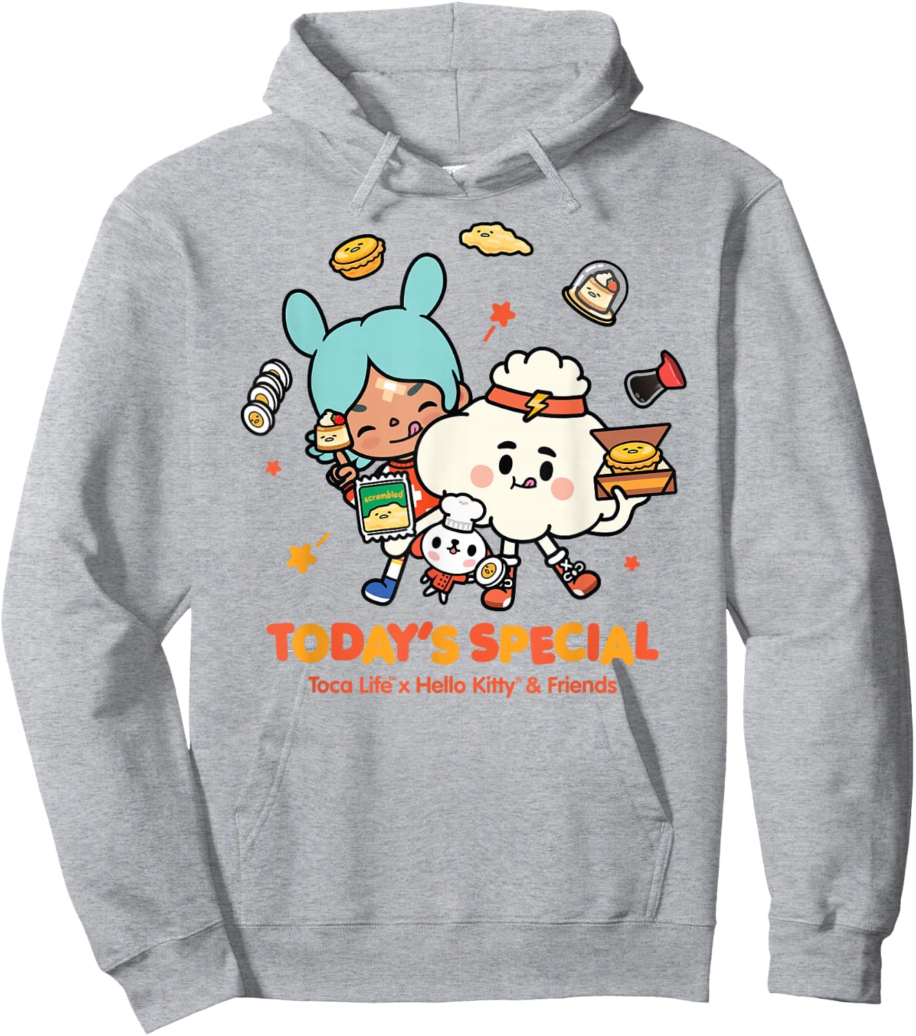 Toca Life x Hello Kitty & Friends Today's Special Hoodie - Hoodie | Ash