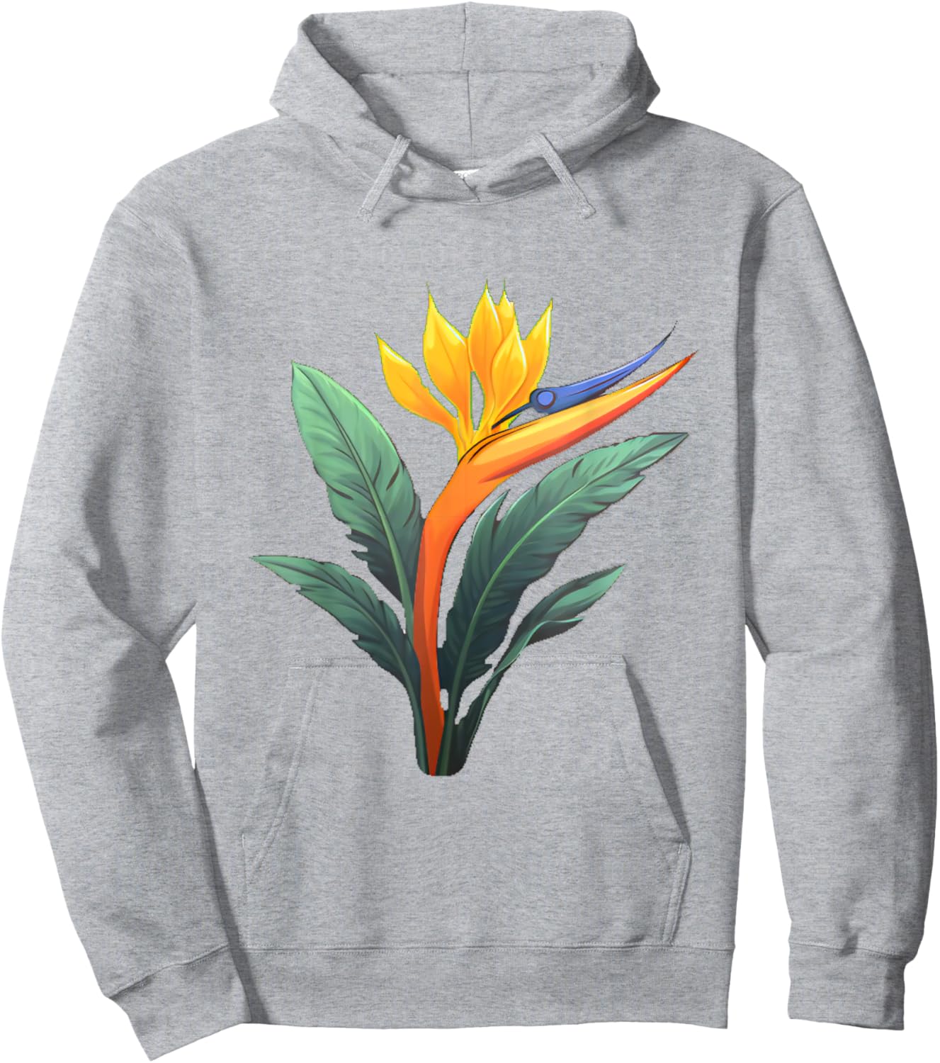 Bird of Paradise Plant Flower Hoodie - Hoodie | Ash