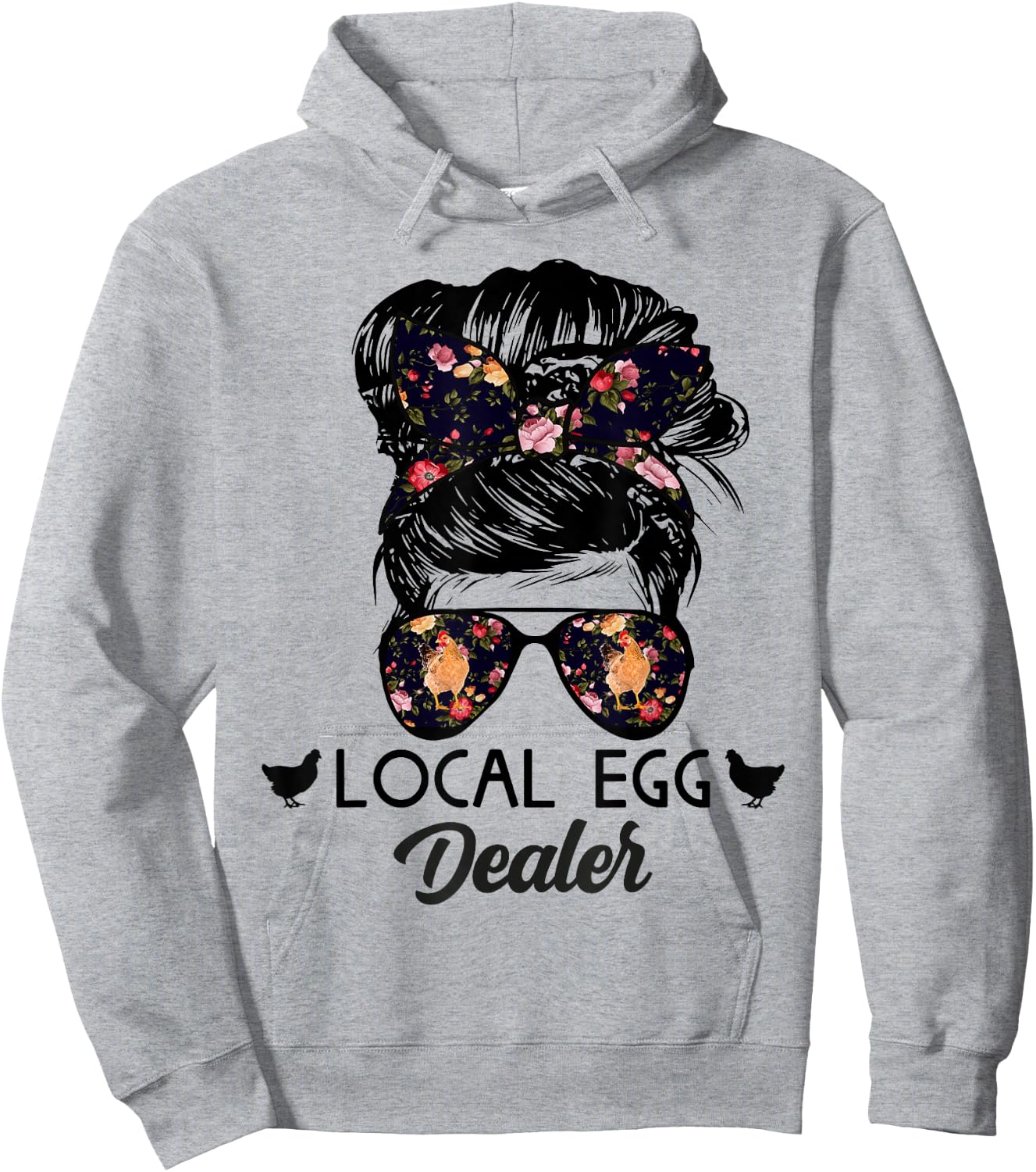Support Your Local Egg Dealers Funny Local Egg Dealers Hoodie - Hoodie | Ash