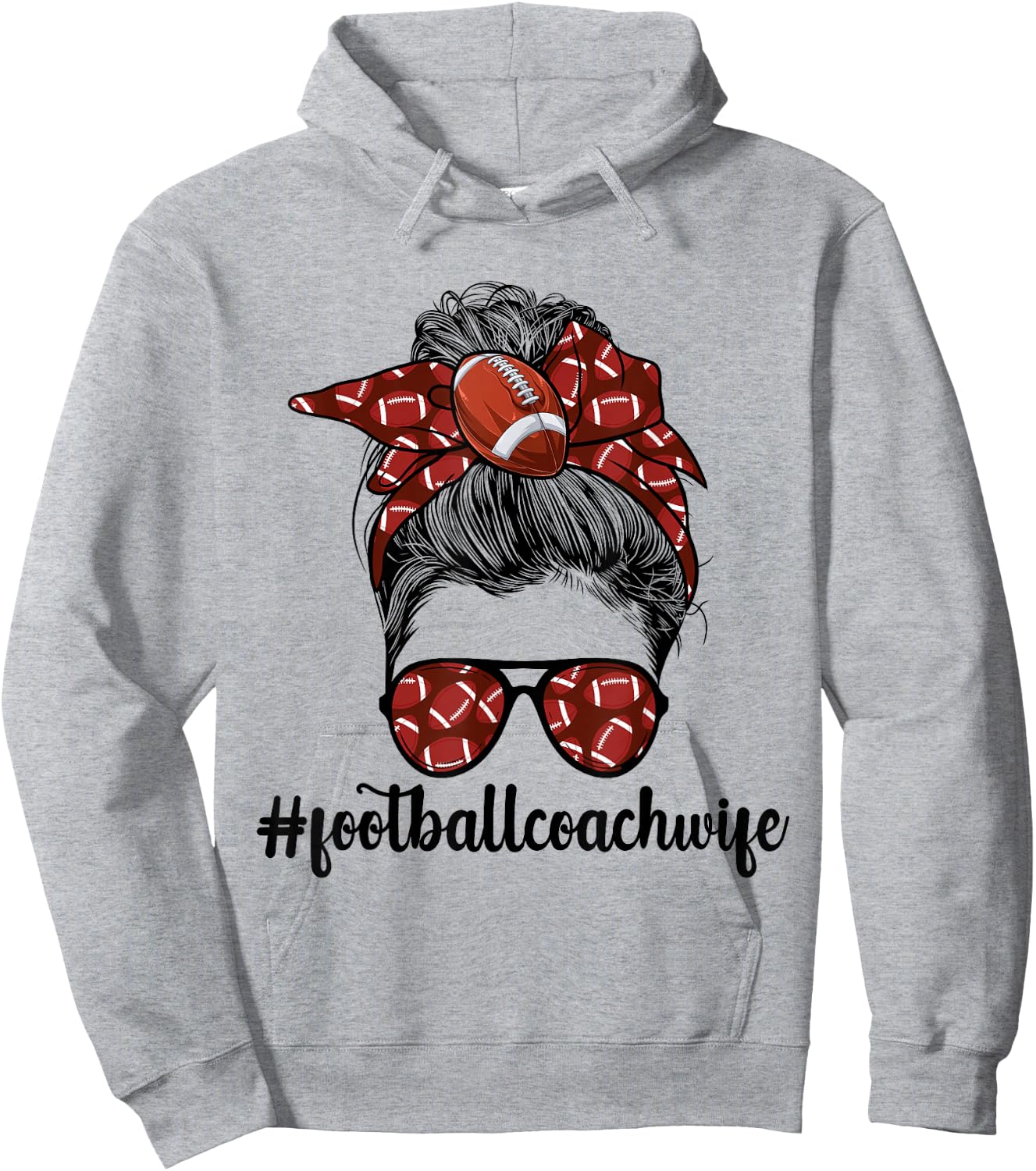 Coaches Wife Football Coach Wife Of A Football Coach Hoodie - Hoodie | Ash