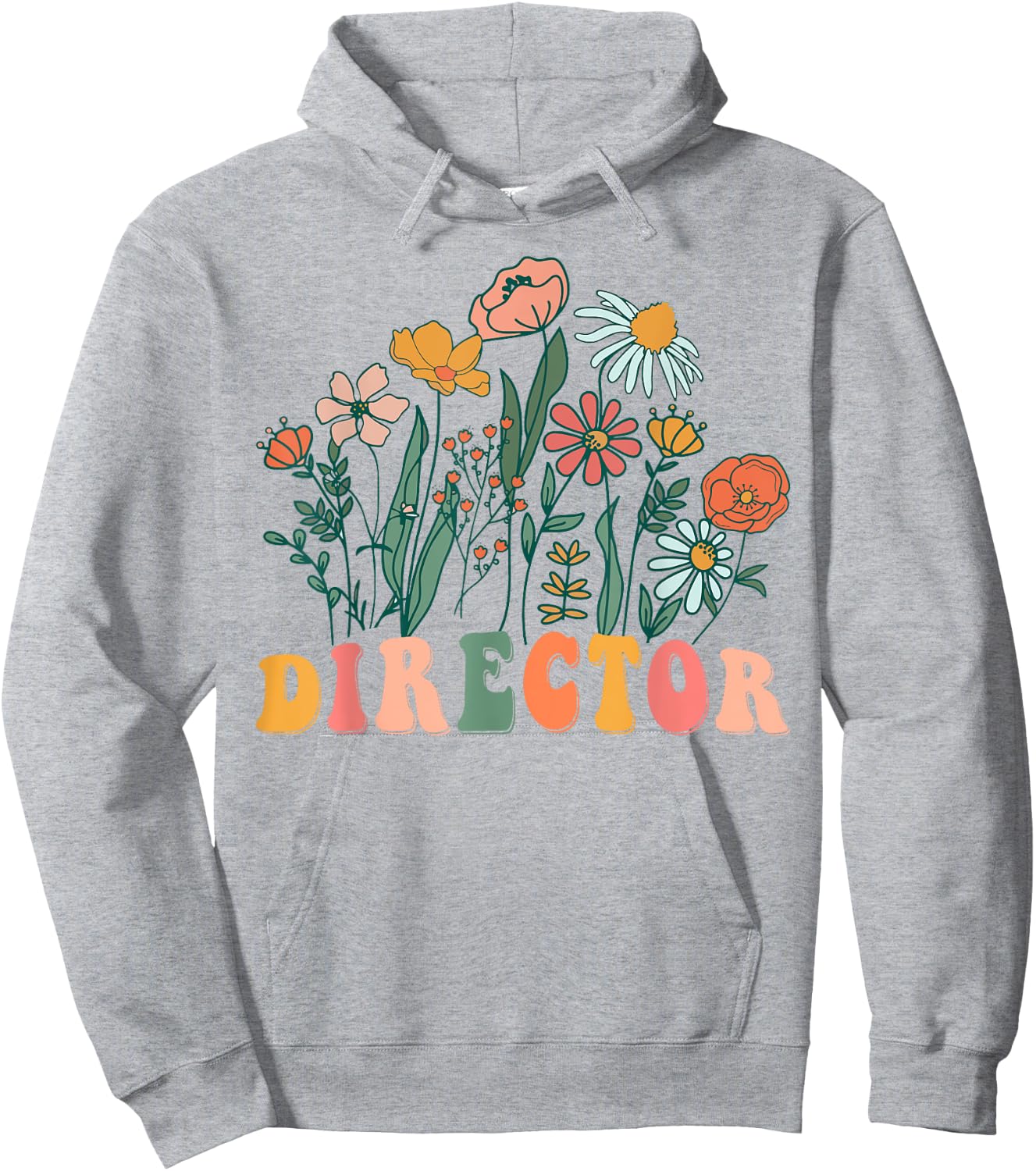 Groovy Wildflower Director Hoodie - Hoodie | Ash