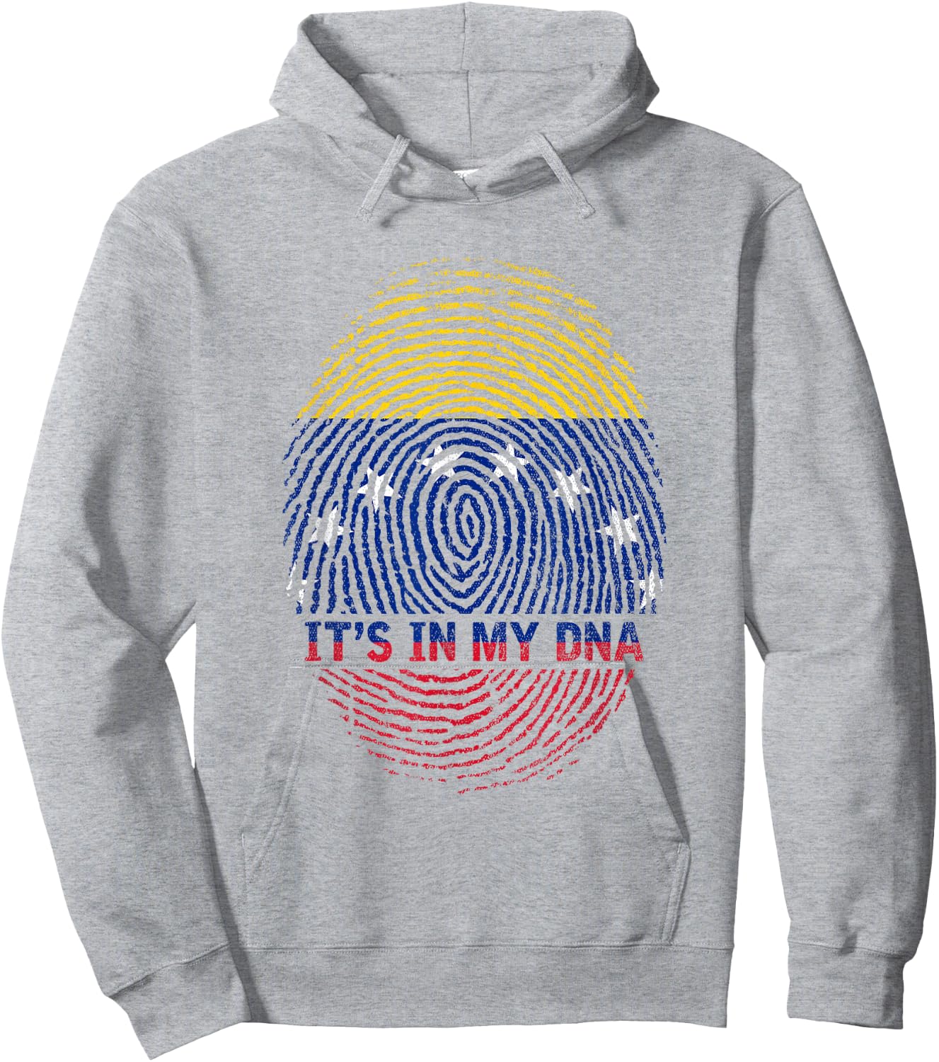 DNA Fingerprint Proud Venezuela Flag Patriotic Venezuela Hoodie - Hoodie | Ash