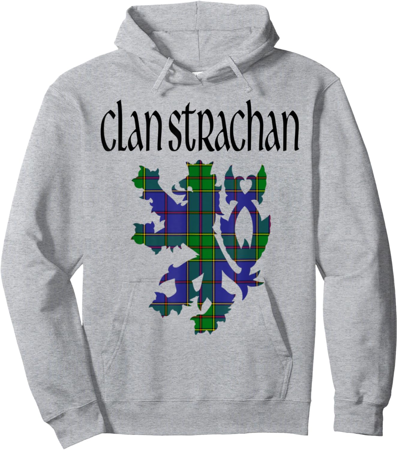 Clan Strachan Tartan Scottish Family Name Scotland Pride Hoodie - Hoodie | Ash