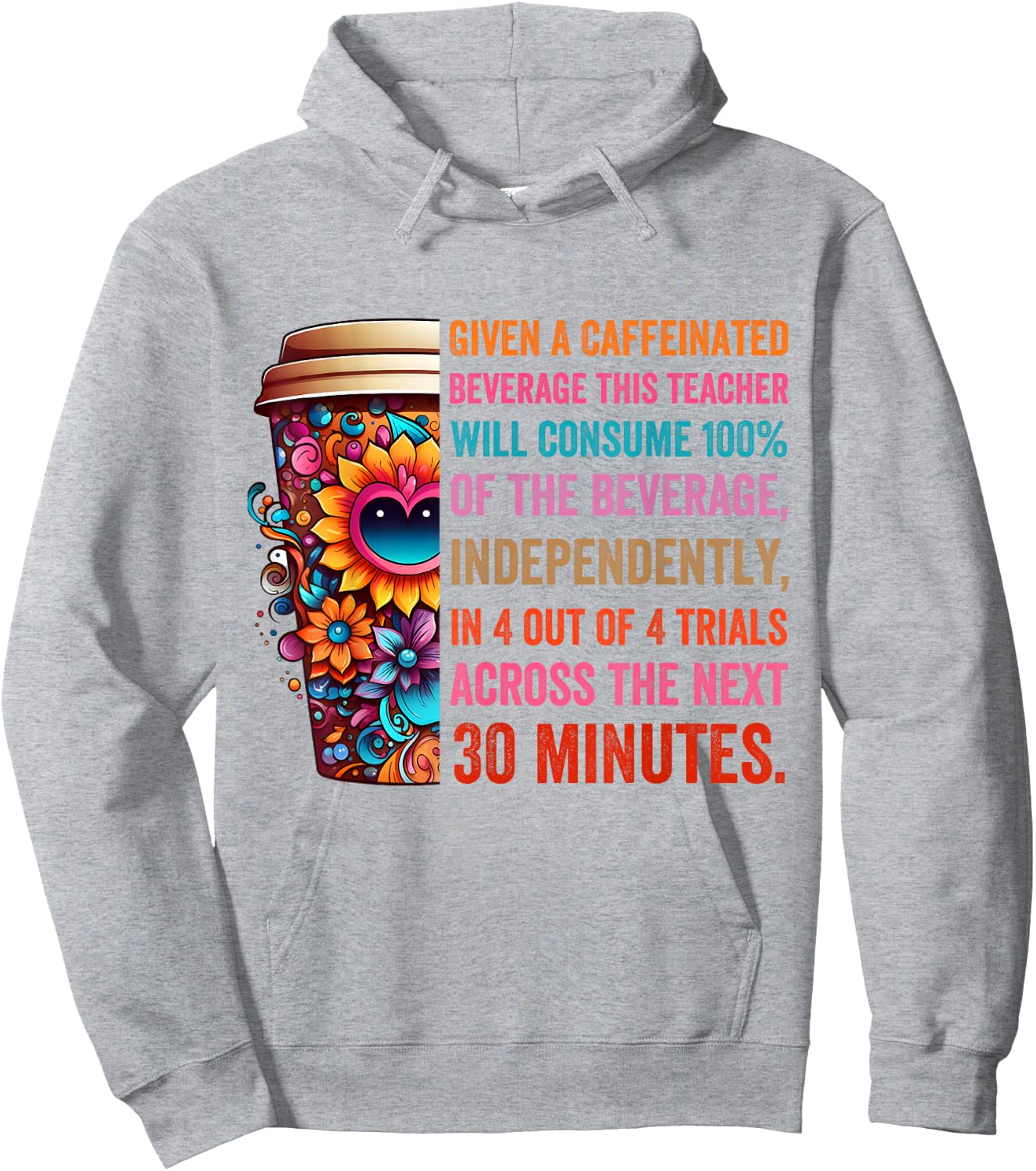 Given A Caffeinated Beverage This Teacher Will Consume Hoodie - Hoodie | Ash